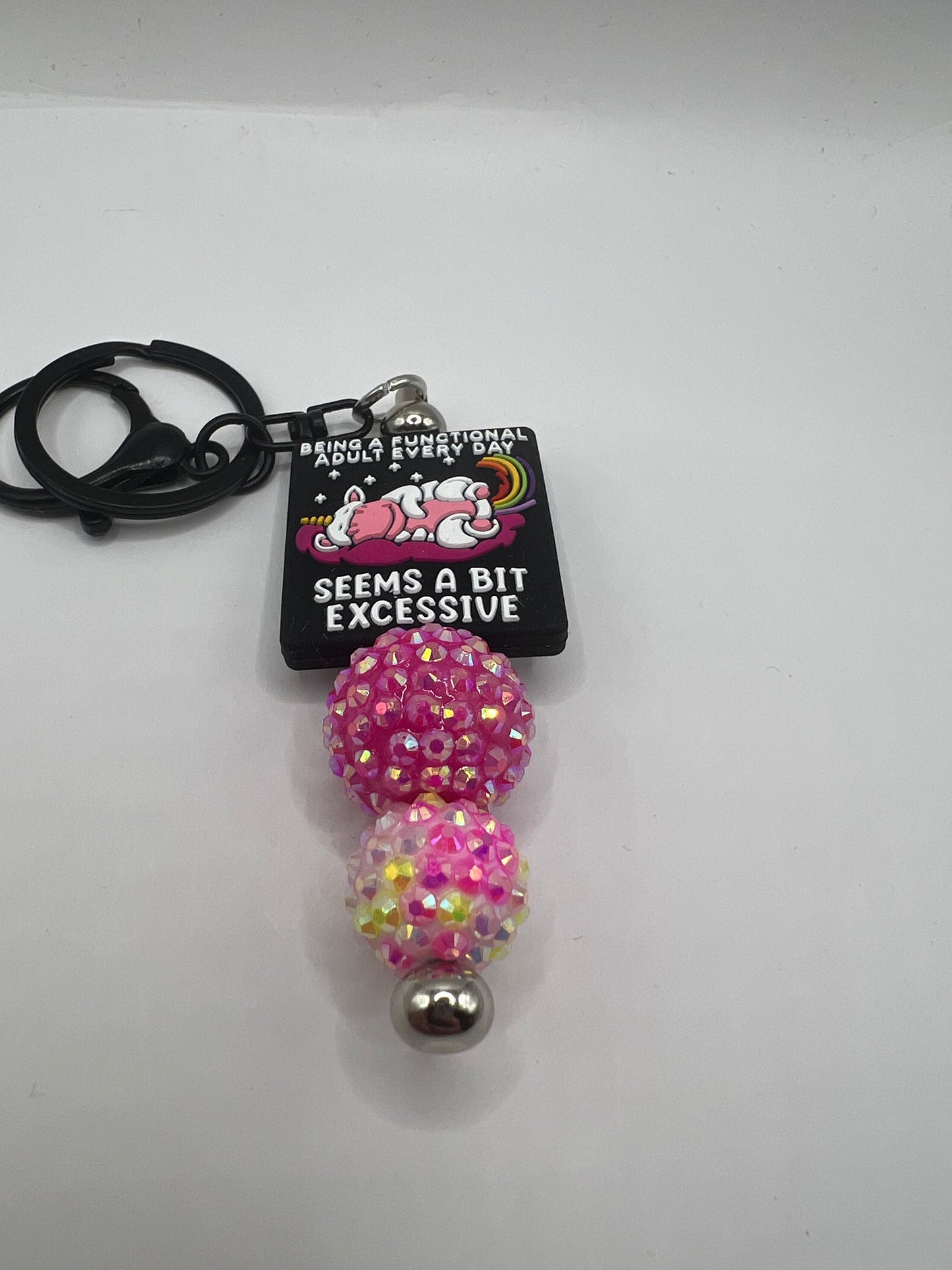 Being a functional adult every day seems a bit excessive Key Chain