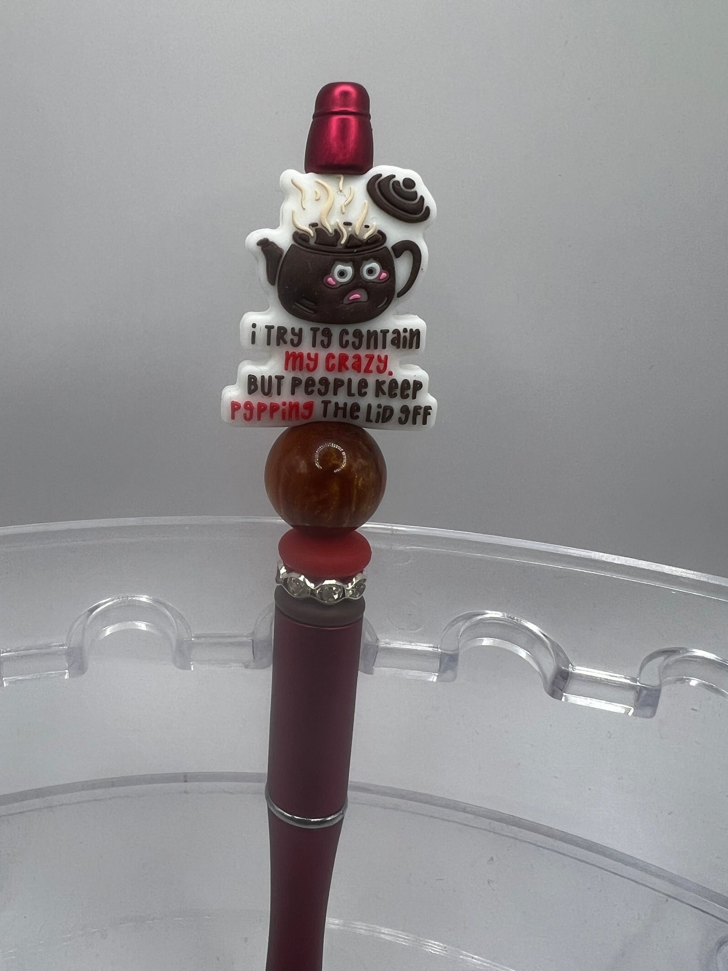 Coffee Beaded Pen