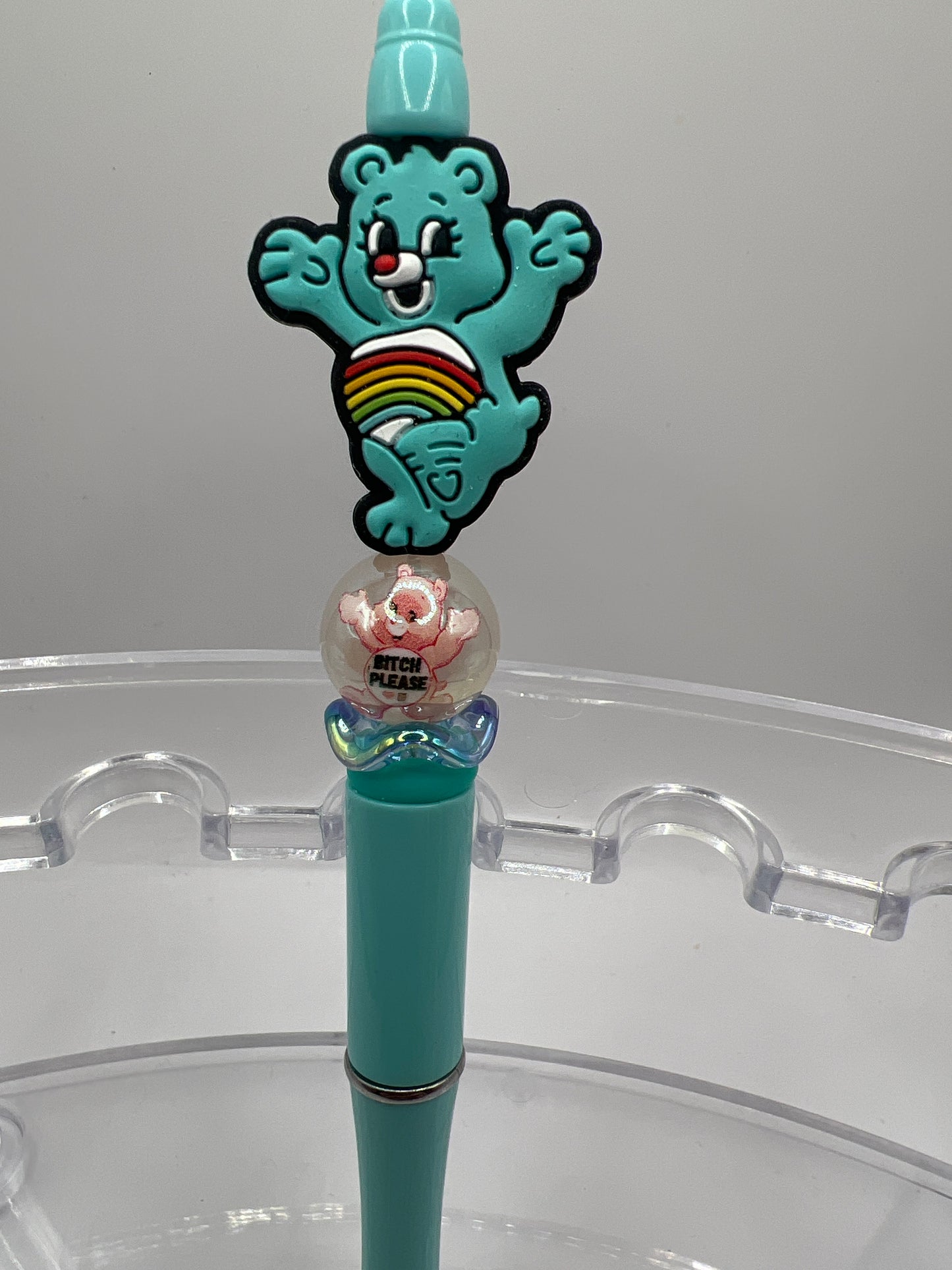 Beaded Pen Swear Bear