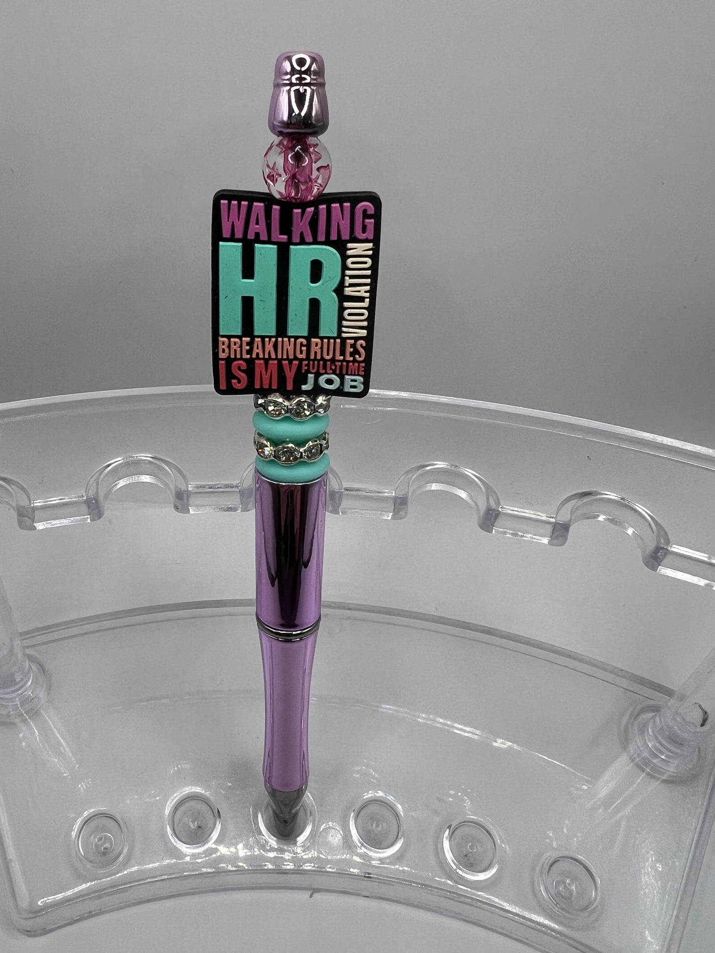 Walking HR Violation beaded pen