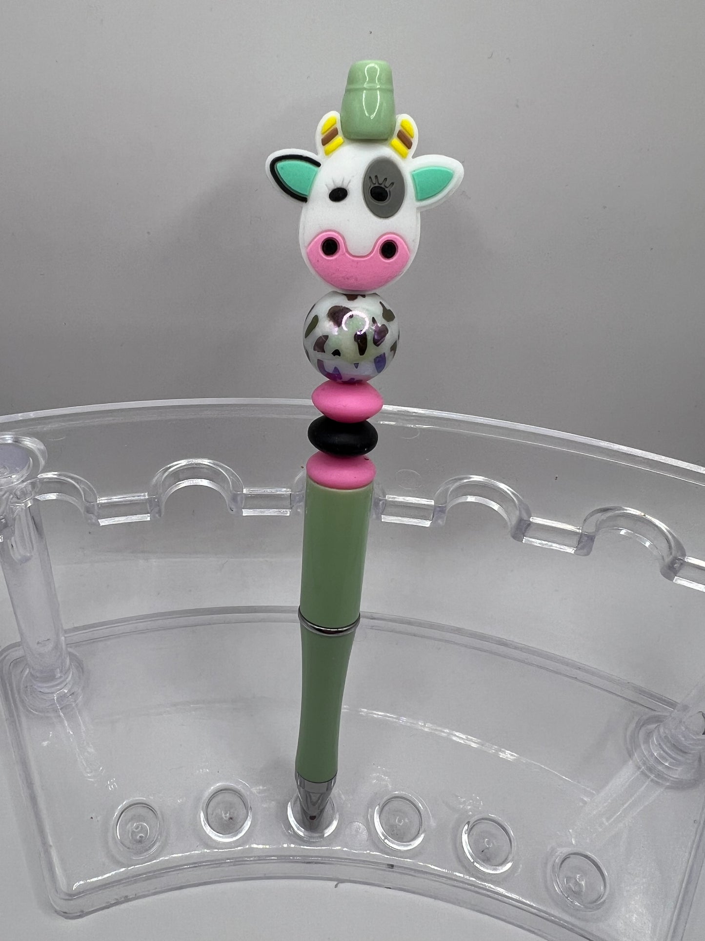 Cow Beaded Pen
