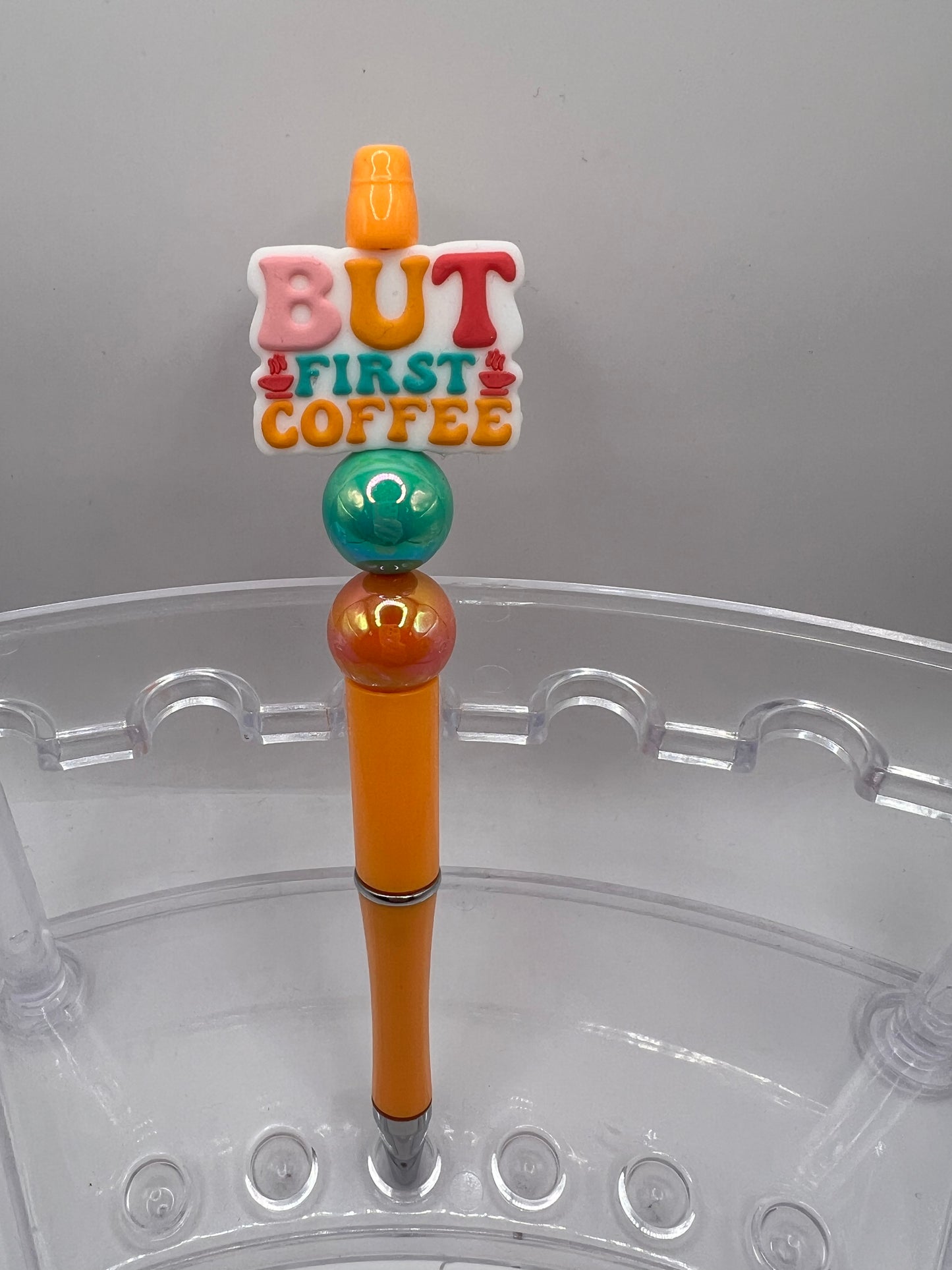 But first coffee beaded pen