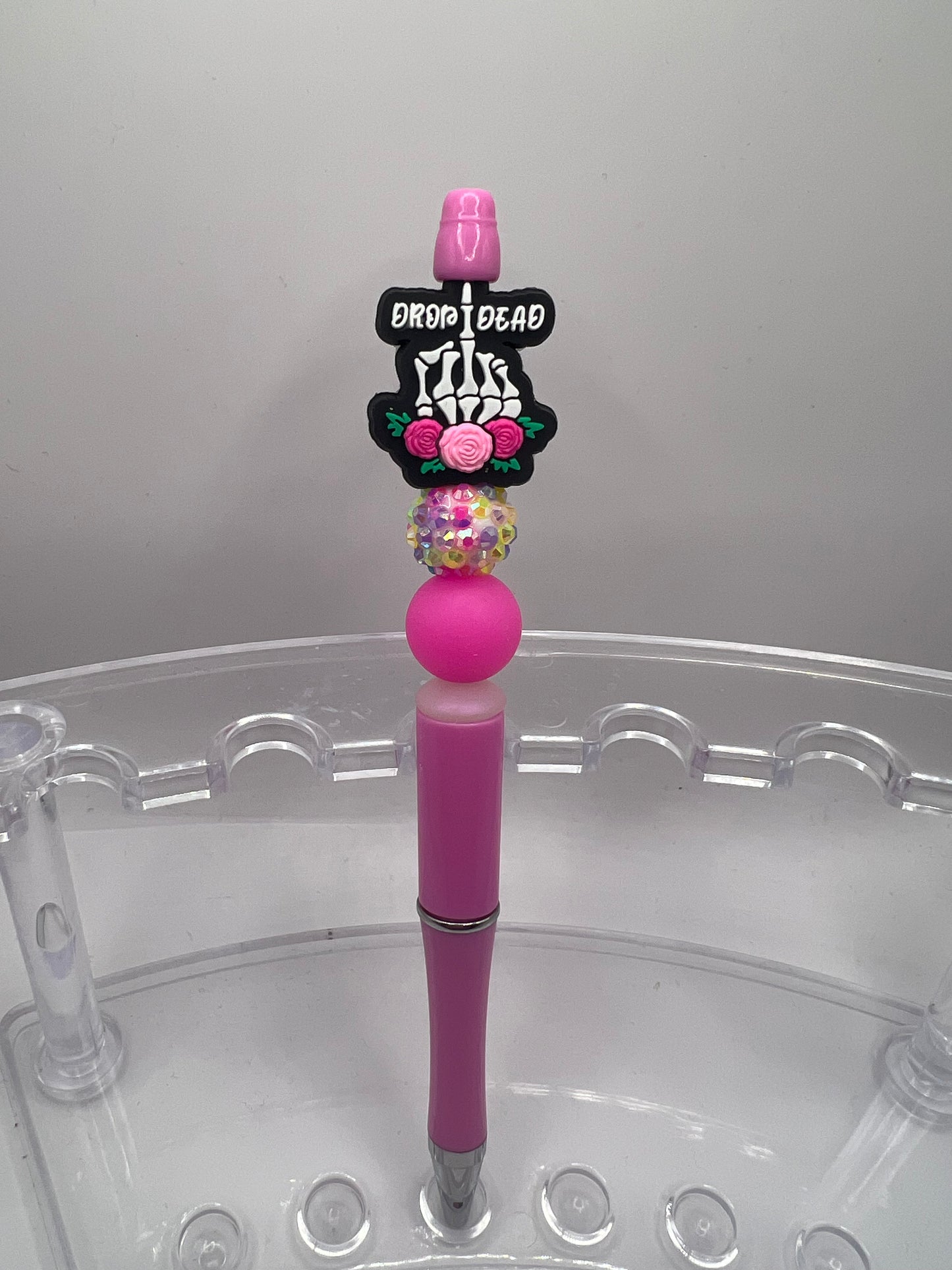 Drop dead beaded pen