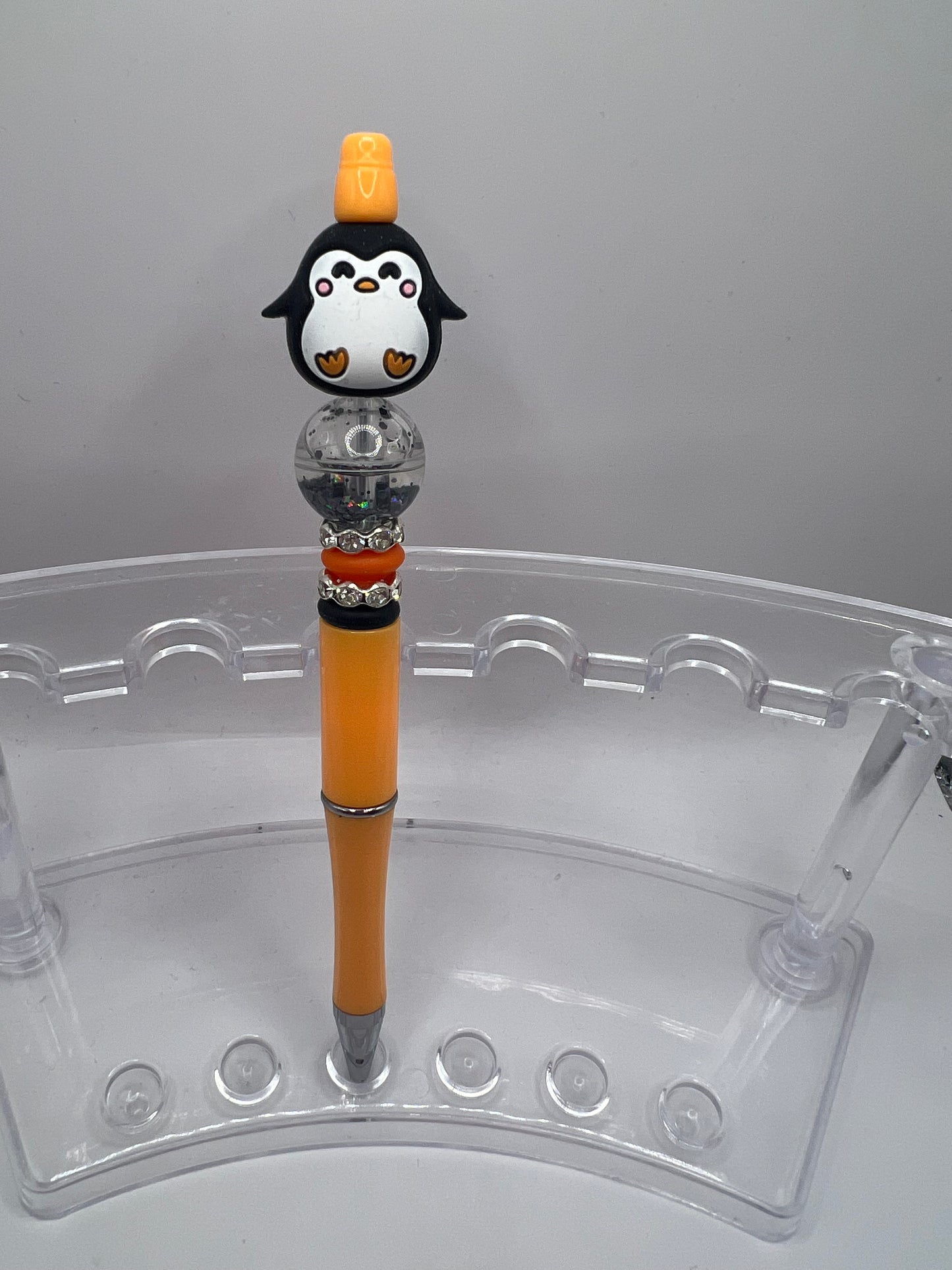 Penguin beaded pen