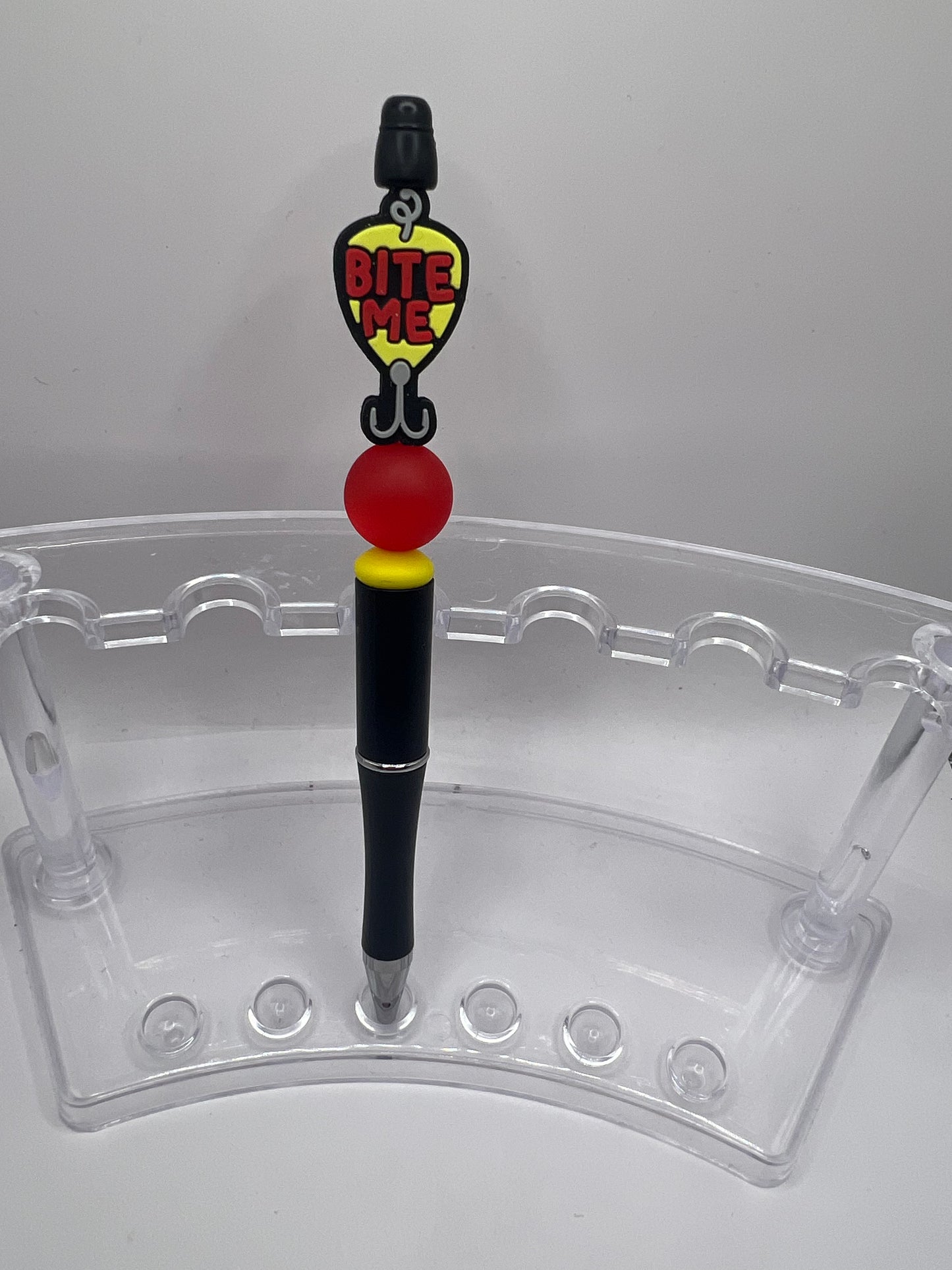 Bite me beaded pen