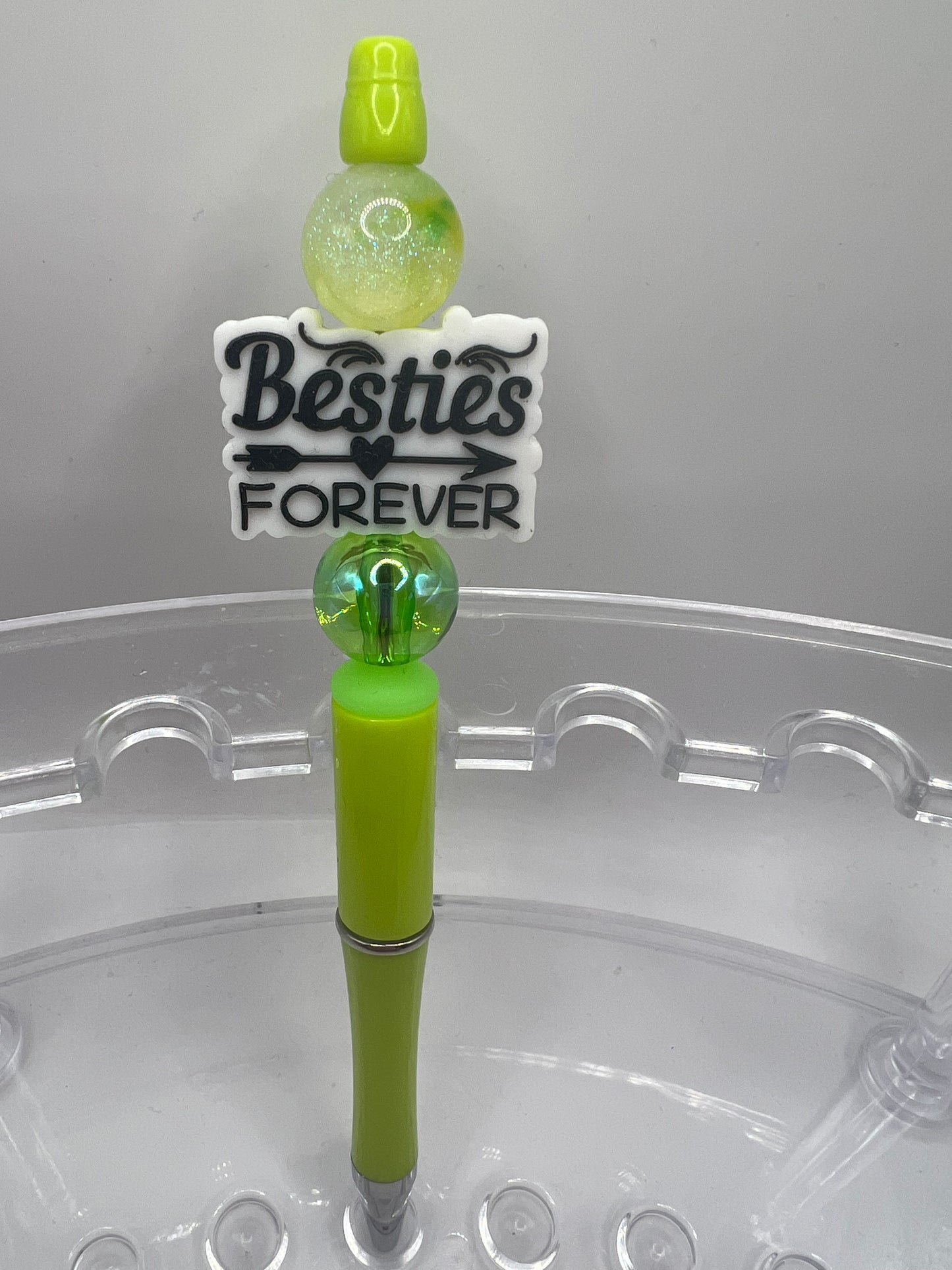 Bestie forever beaded pen