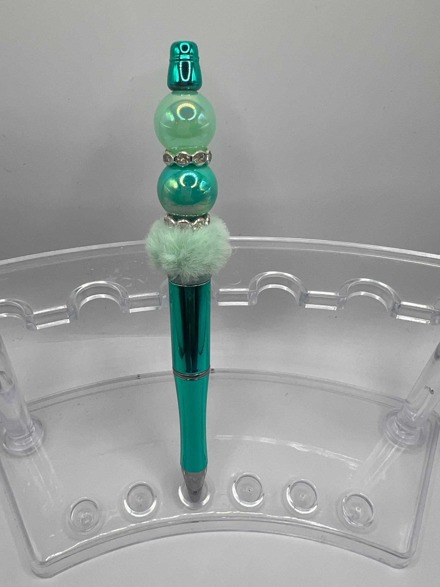 Green Pretty Beaded Pen