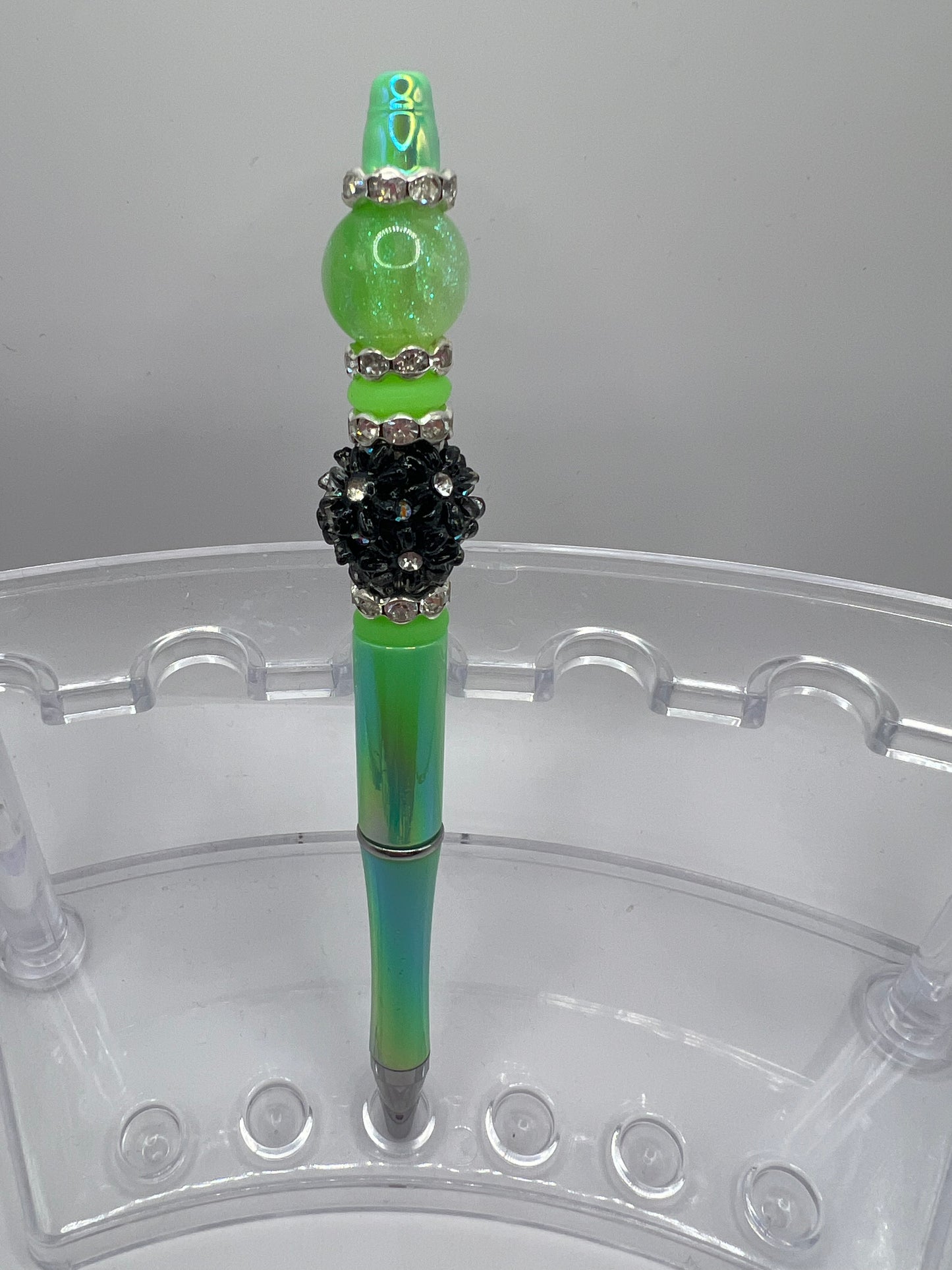 Green & Black Beaded Pen