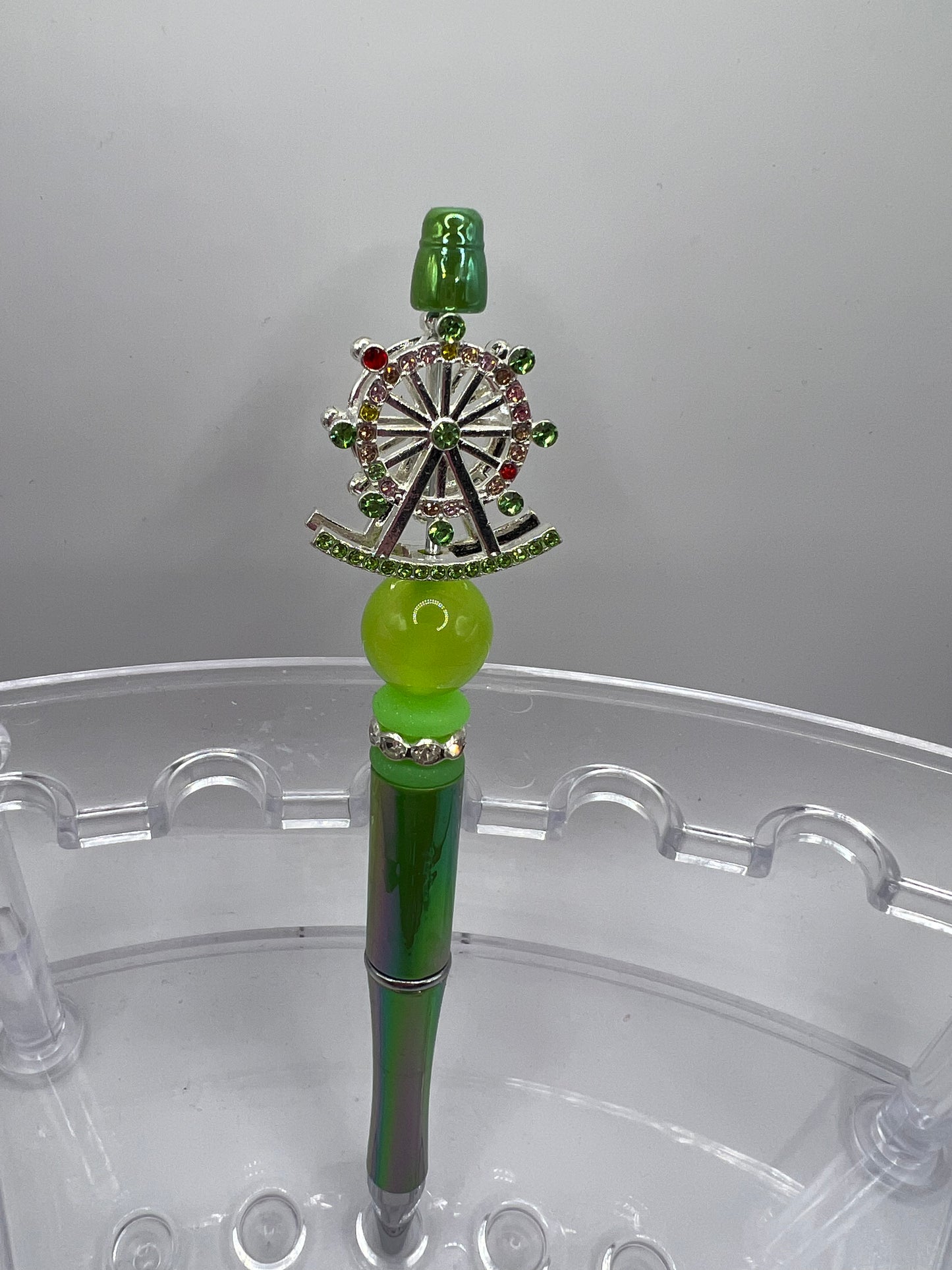 Green Ferris wheel Beaded Pen