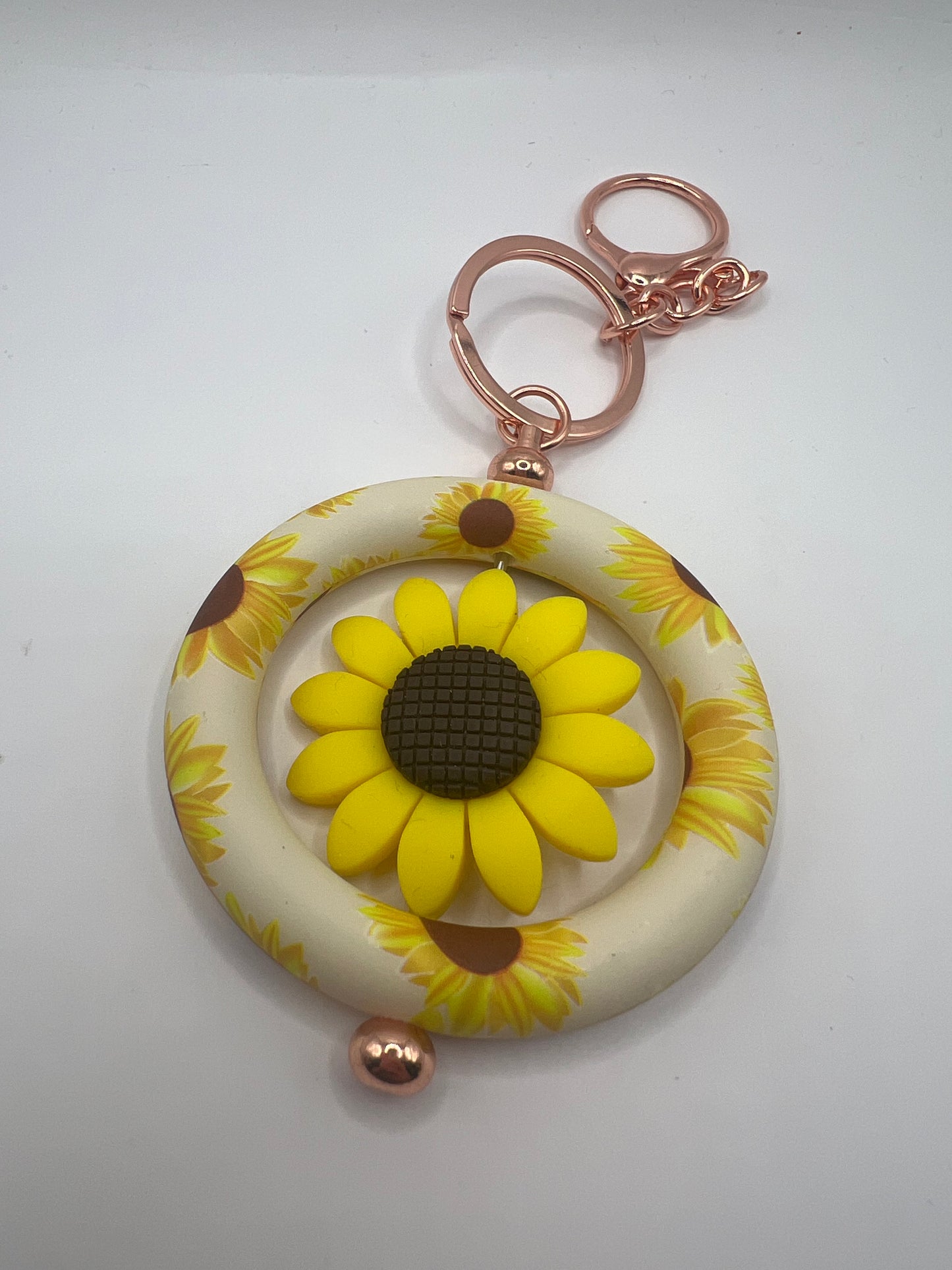 Sunflower keychain