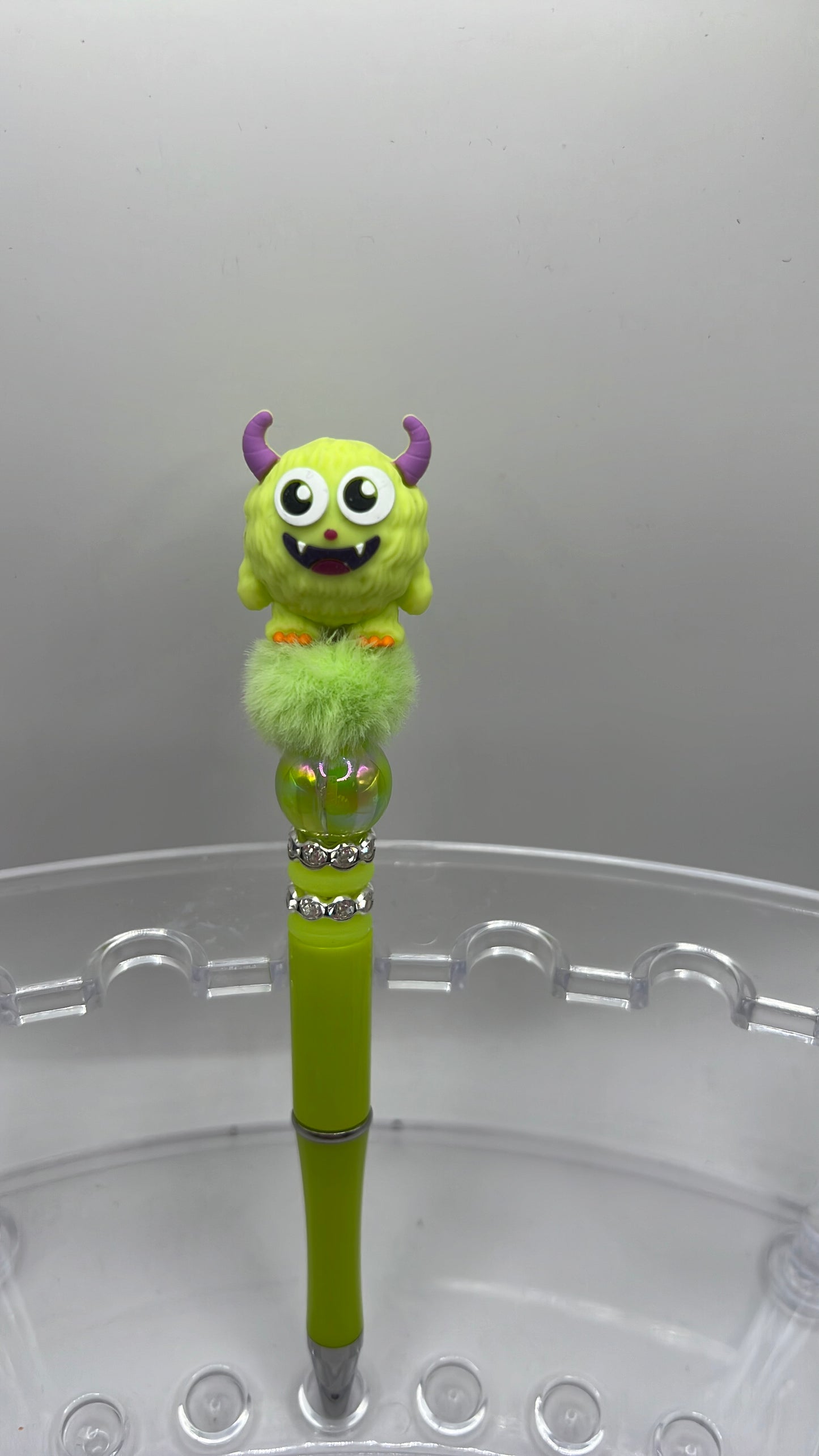 Green monster beaded pen