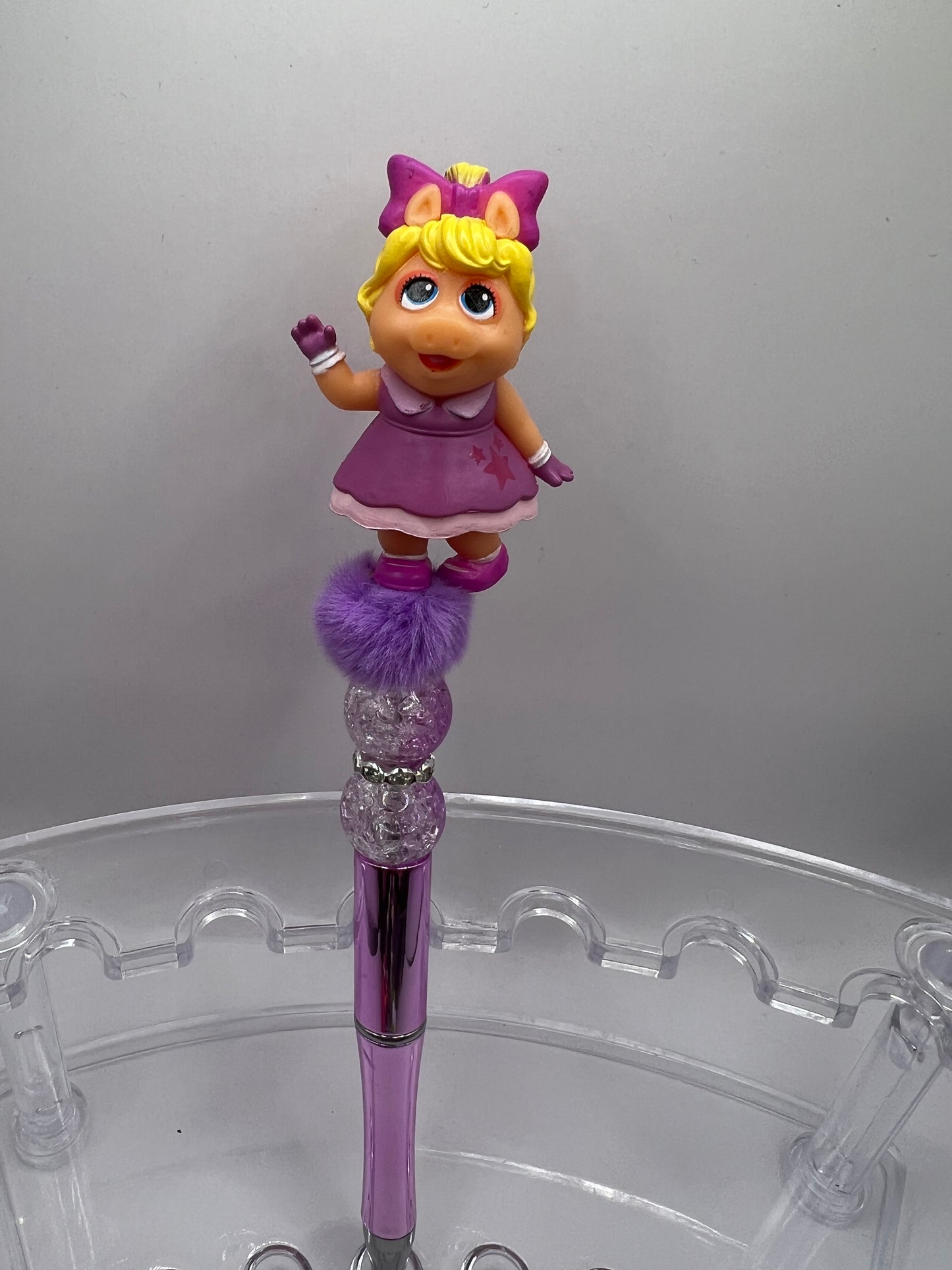 Miss Piggy beaded pen