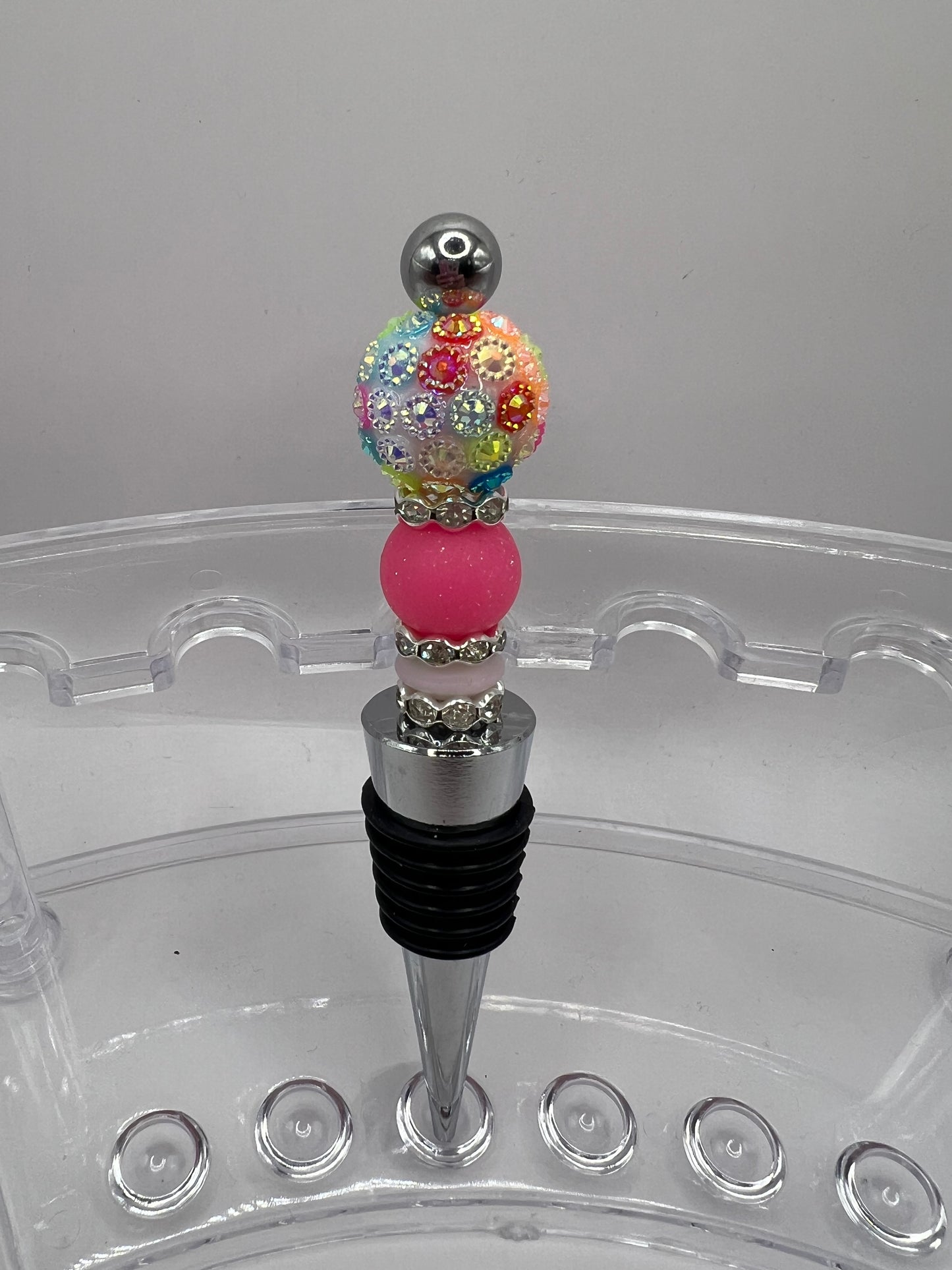 Beaded Wine topper