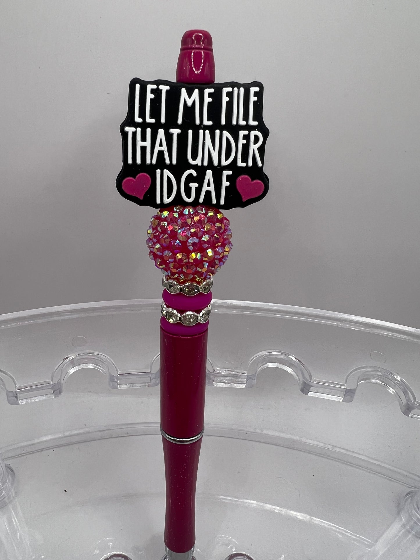 Let me file it under IDGAF beaded Pen