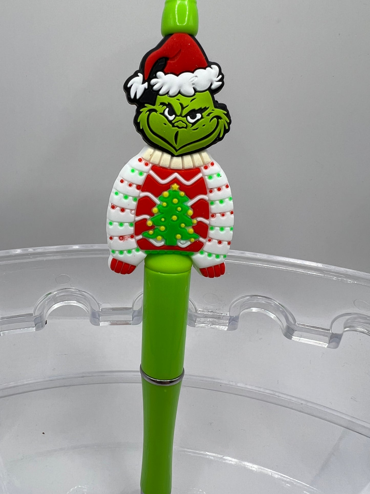 Grinch Christmas sweater pen