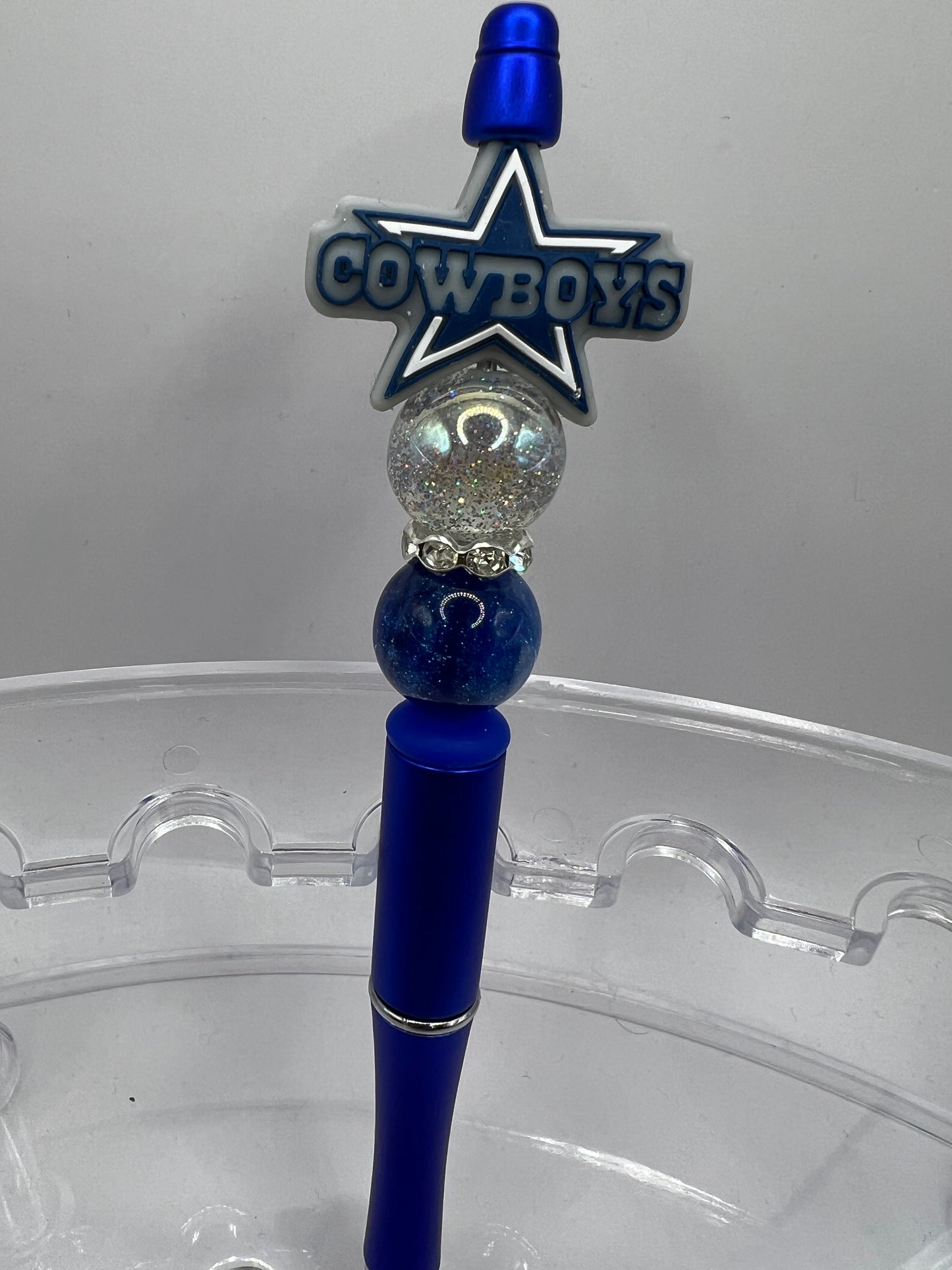 Cowboy football beaded pen