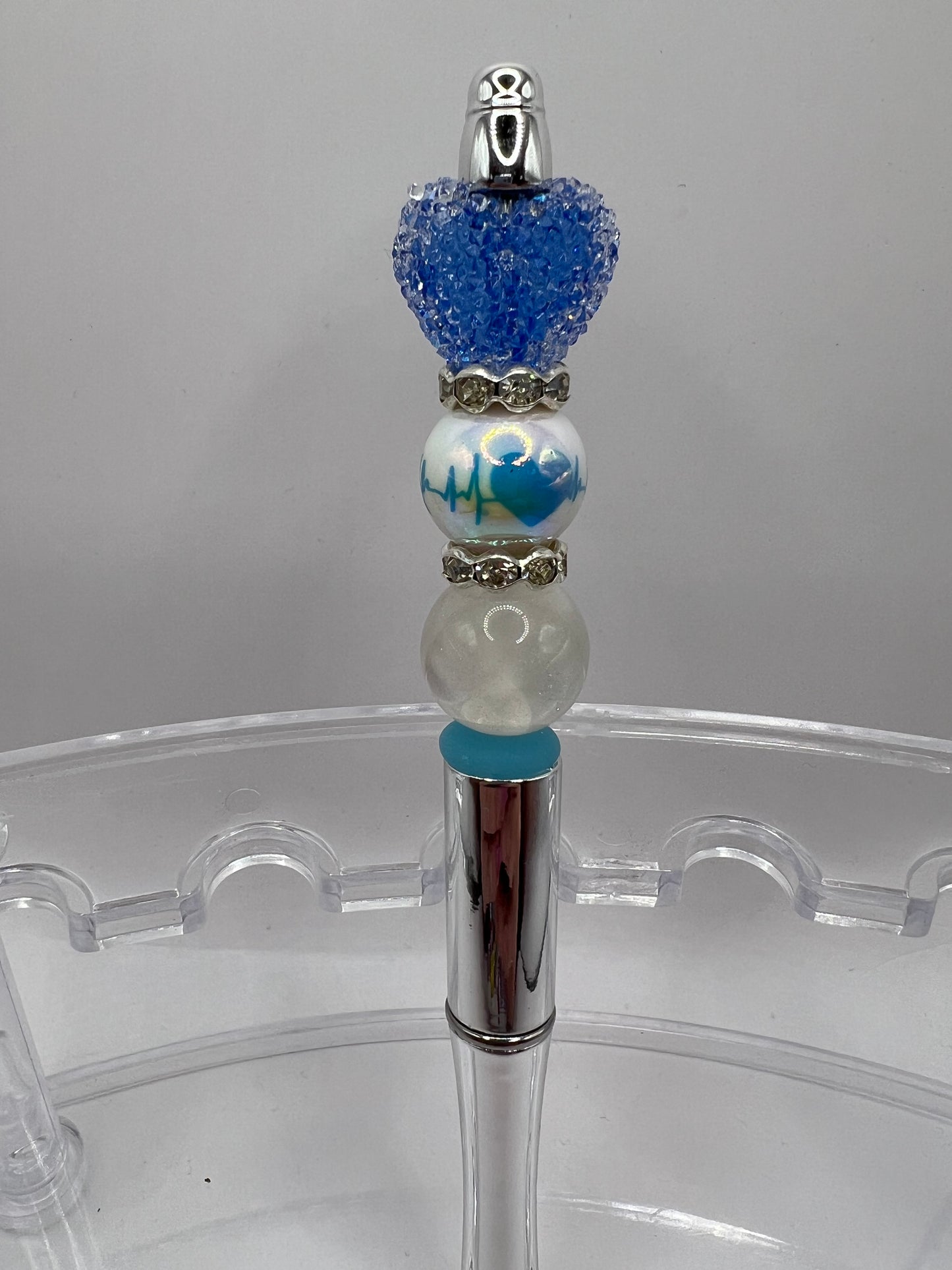 Valentines beaded pen