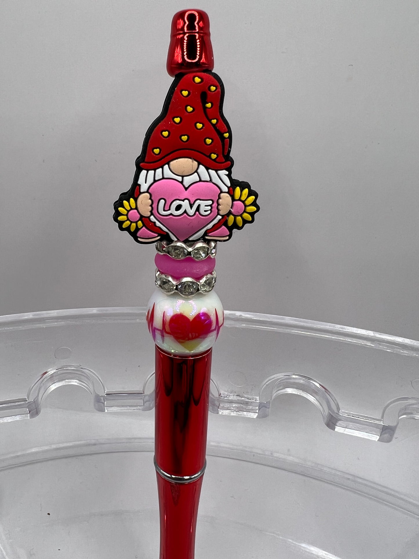 Valentines beaded pen