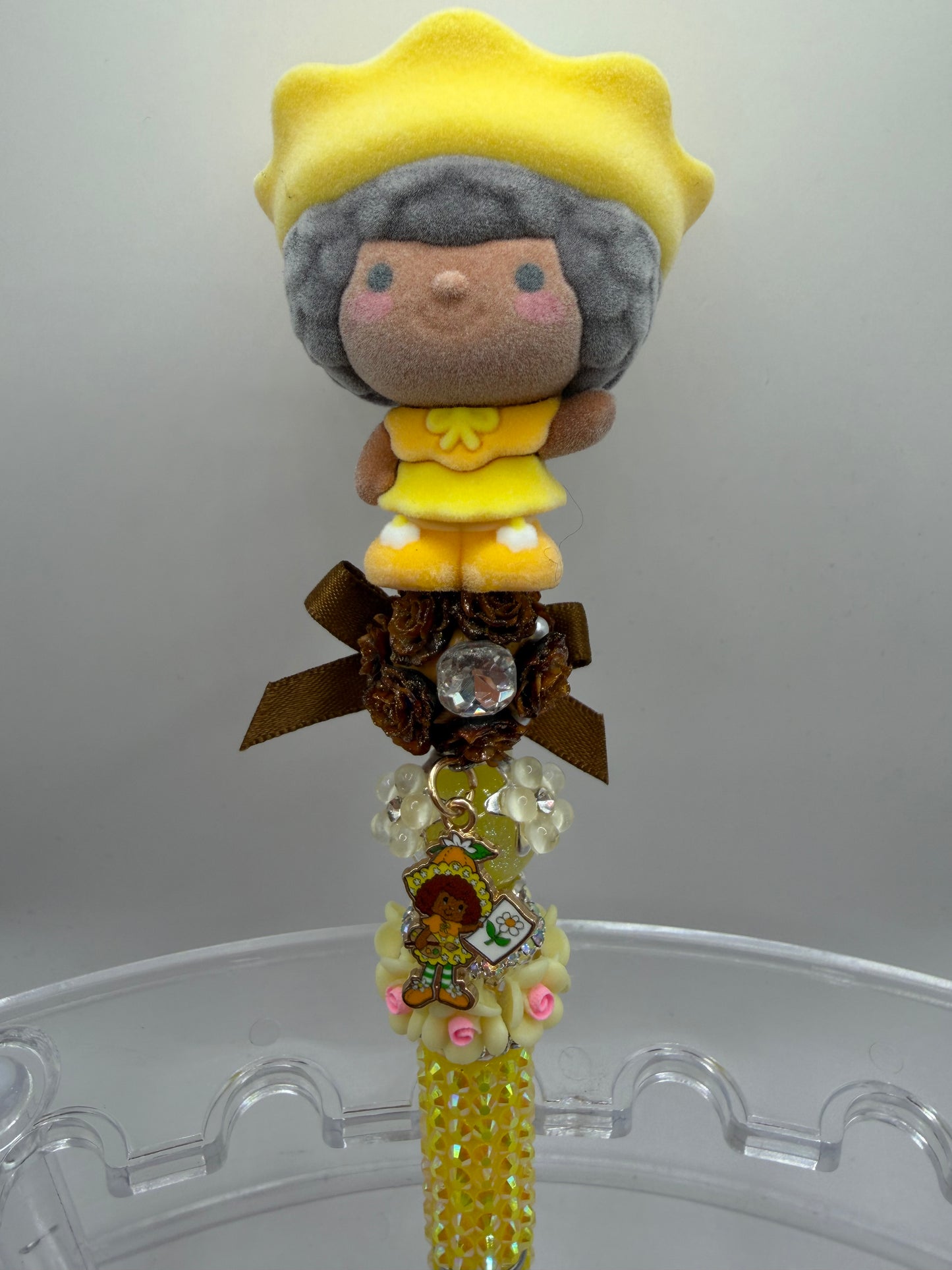 Orange blossom Beaded Pen