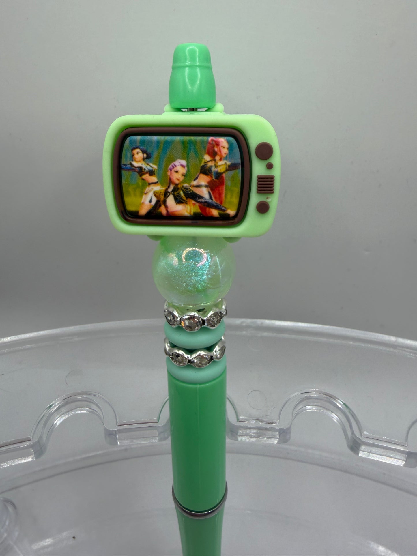K pop Demon Hunters on TV Beaded Pen