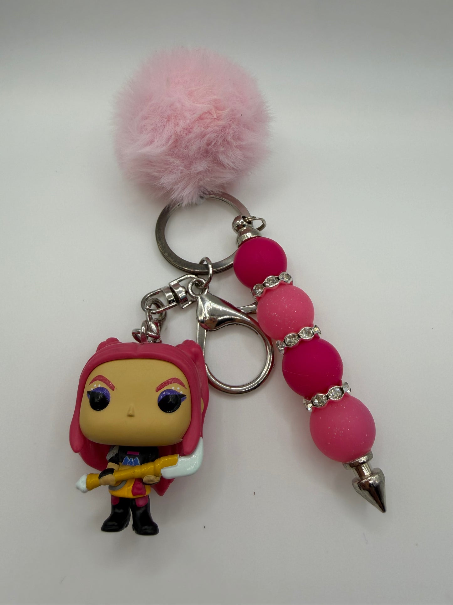 K-pop, demon hunters, keychain or purse charm