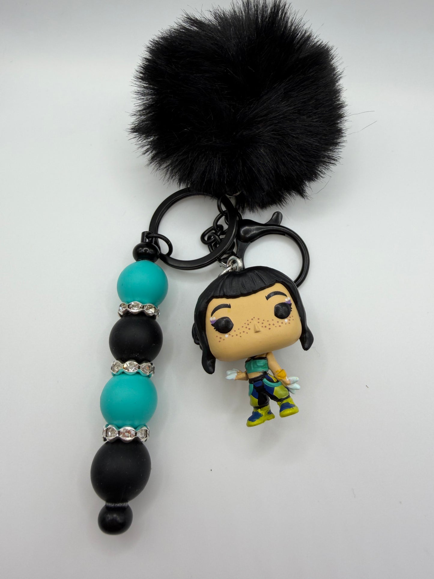 K-pop, demon hunters, keychain or purse charm