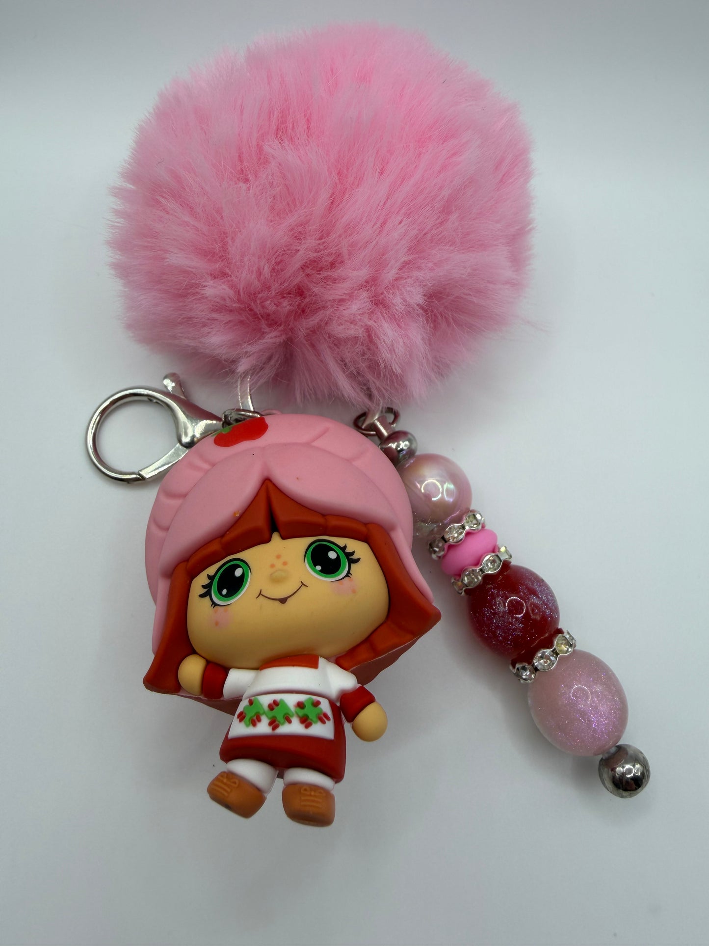 Strawberry shortcake keychain or purse charm