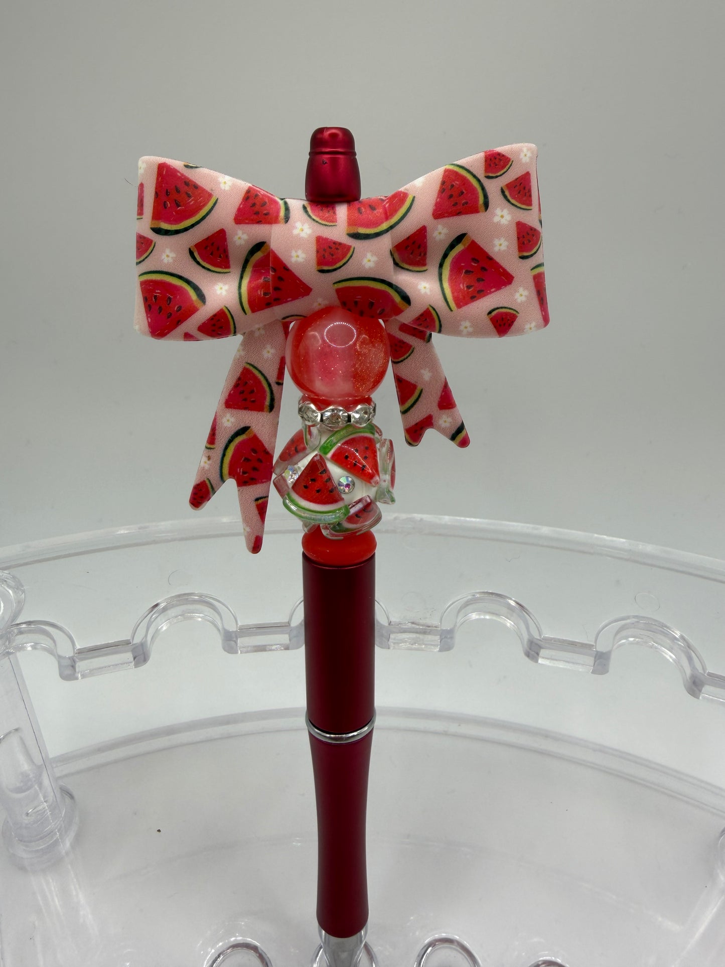 Watermelon bow Beaded Pen