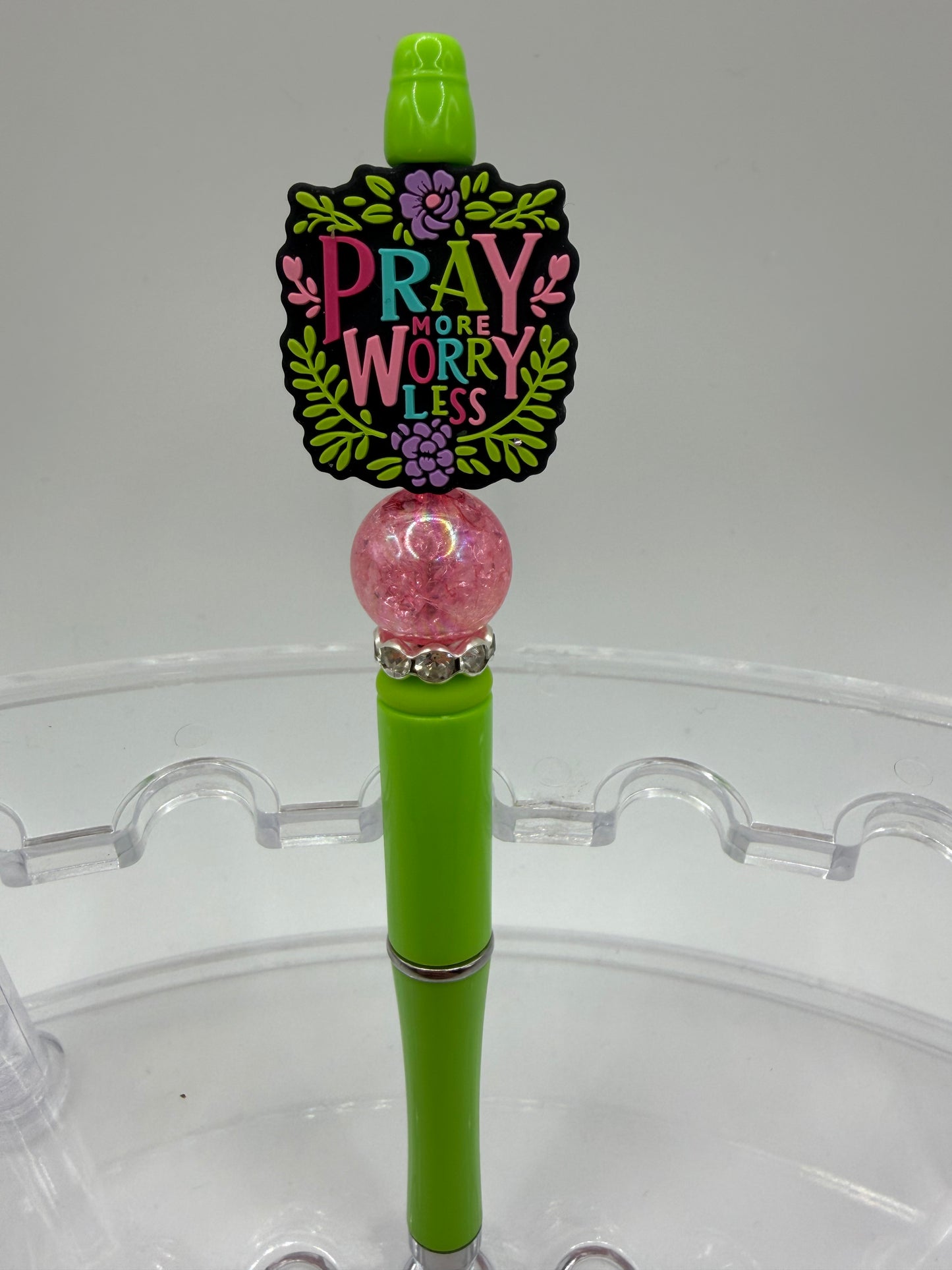 Pray more worry, less Beaded Pen