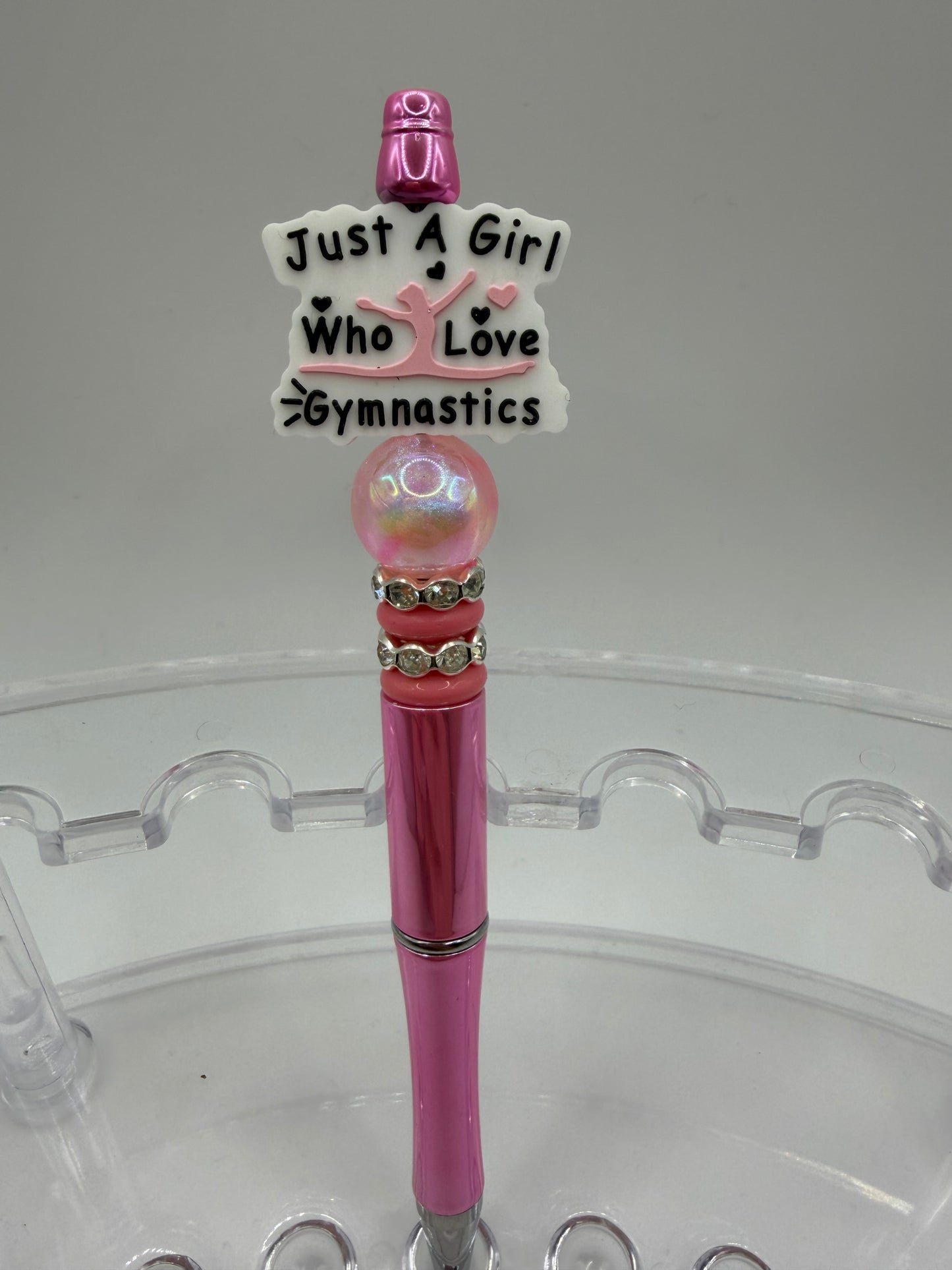 Just a girl who loves gymnastics Beaded Pen