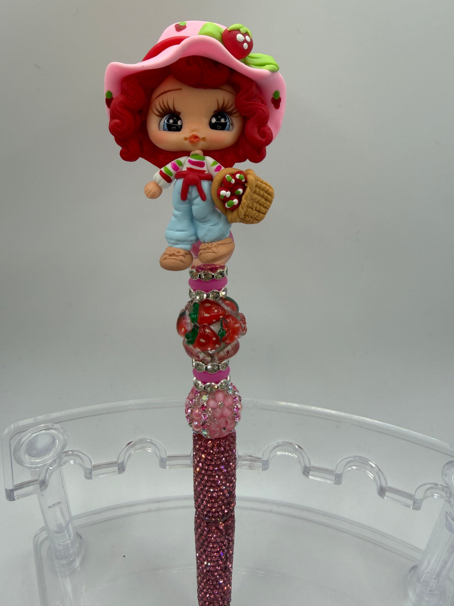 Strawberry shortcake, clay doll