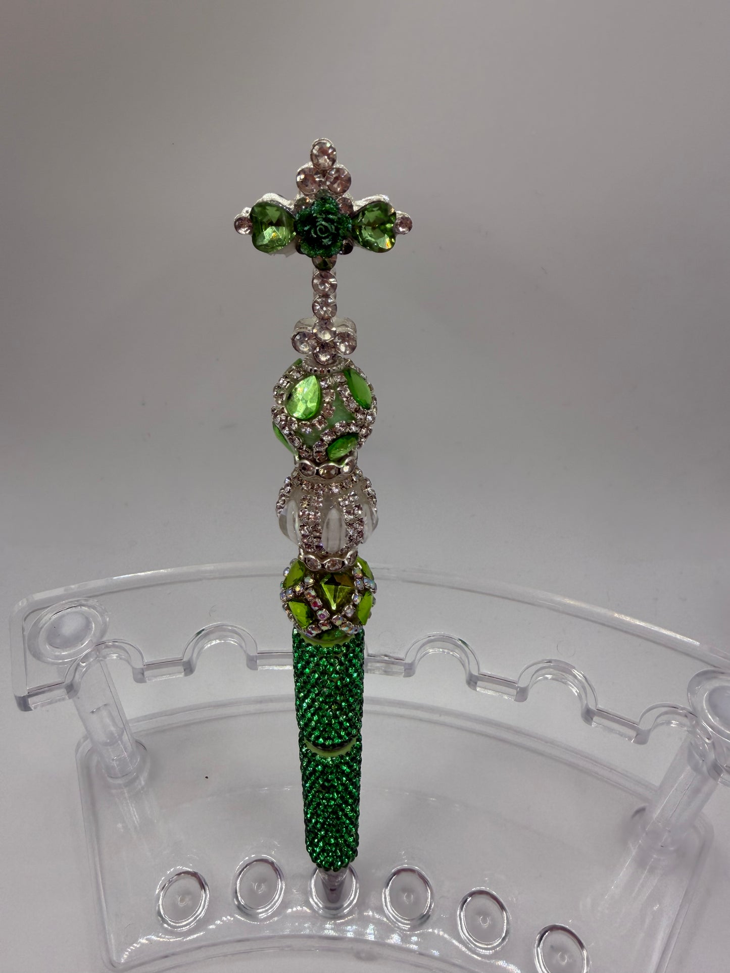 Green Cross beaded Pen