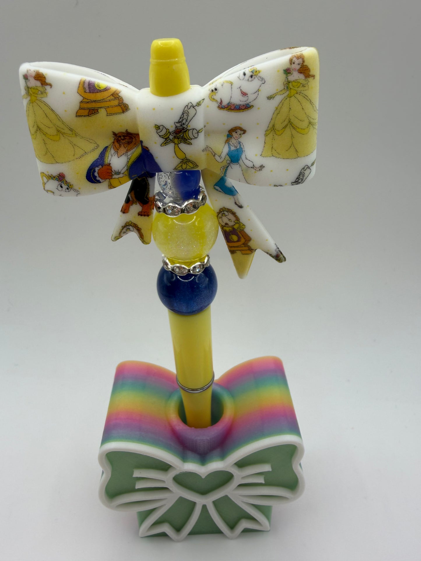 Beauty and the beast Bow Beaded Pen