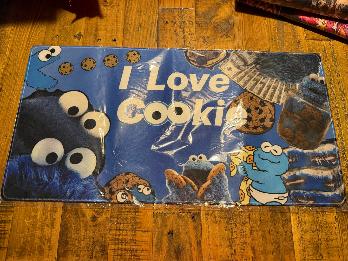 Cookie Monster desk mat