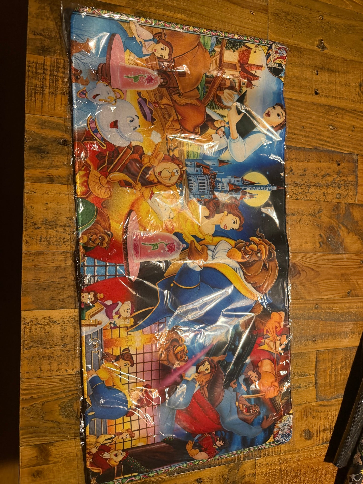 Beauty and the beast desk mat