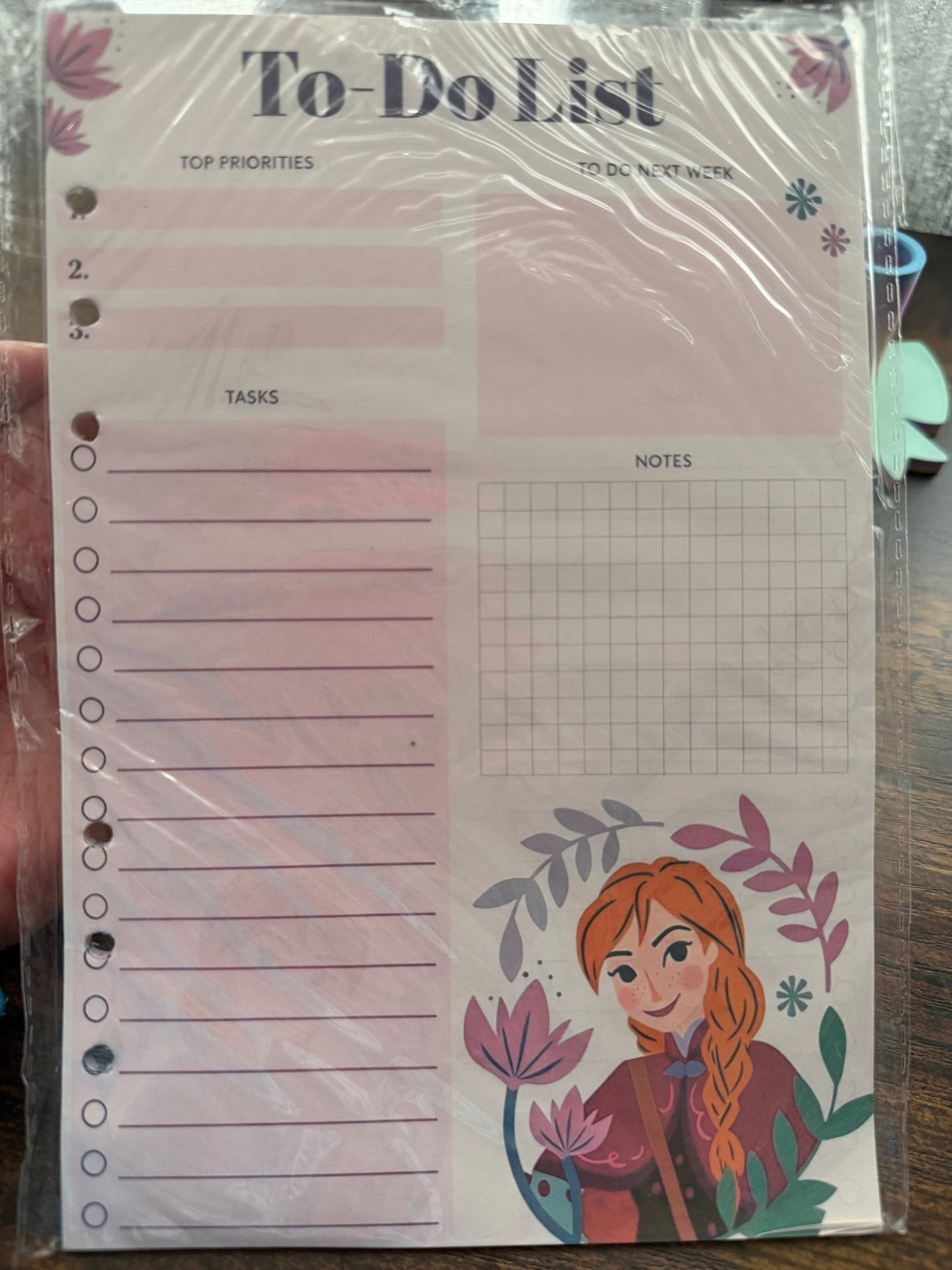 To do list A5 paper