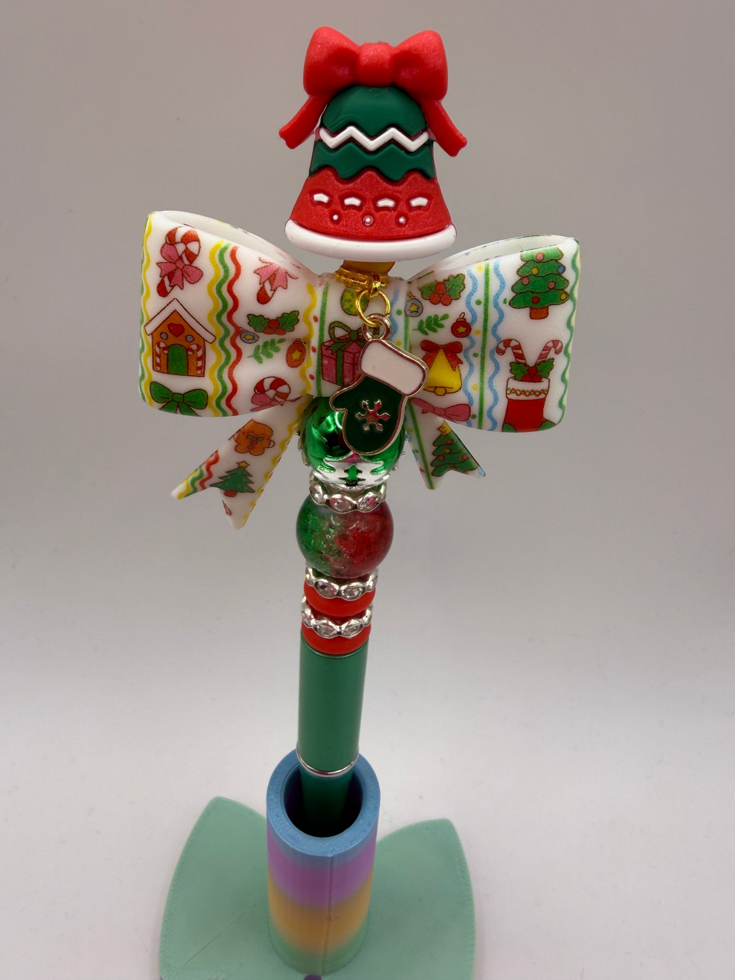Bell Bow Beaded Pen