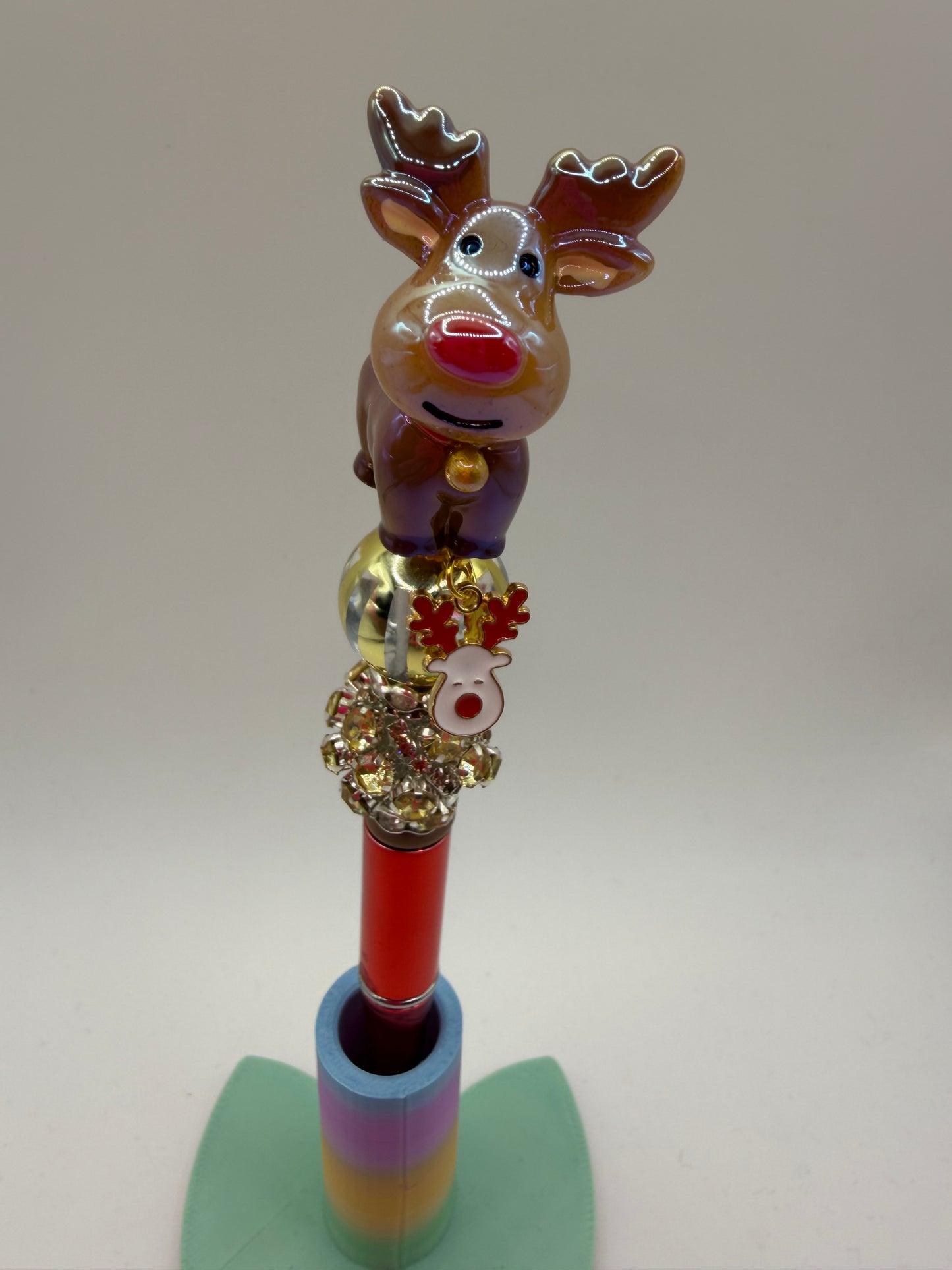 Reindeer Beaded Pen