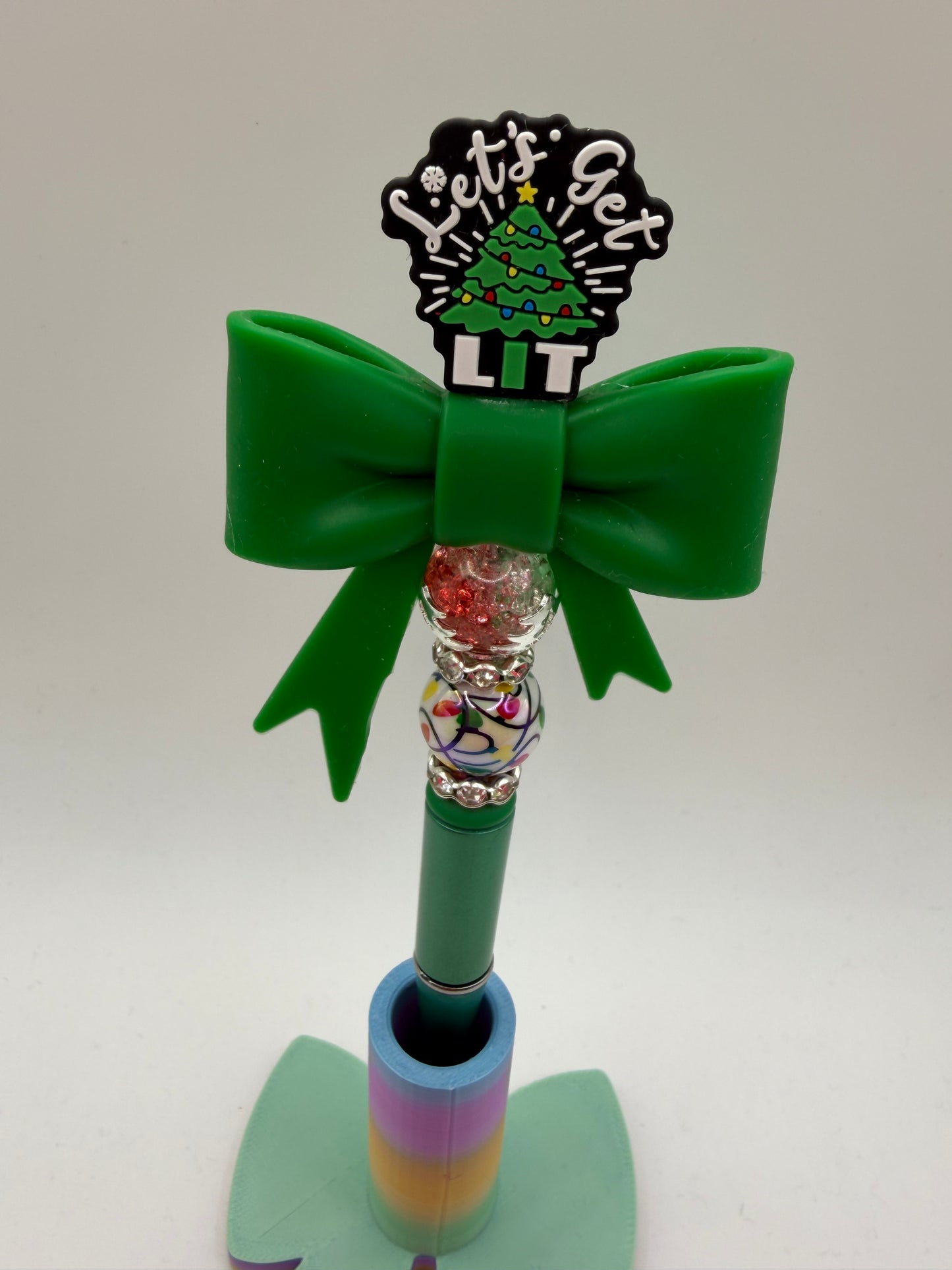 Let’s get lit Bow Beaded Pe