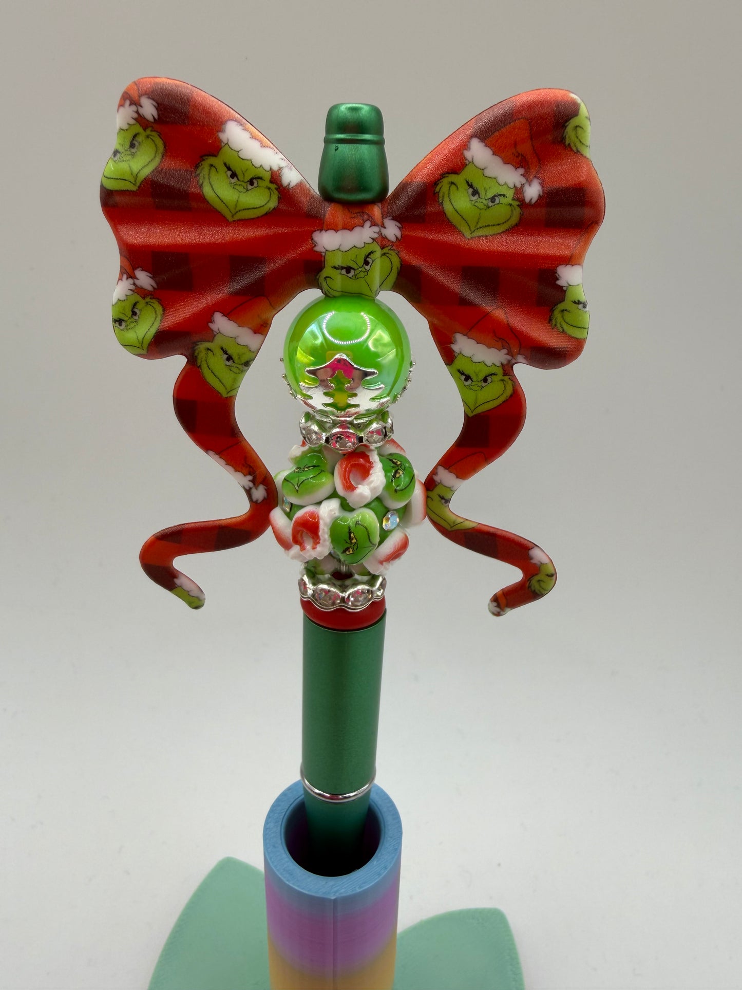 Grinch Beaded Pen