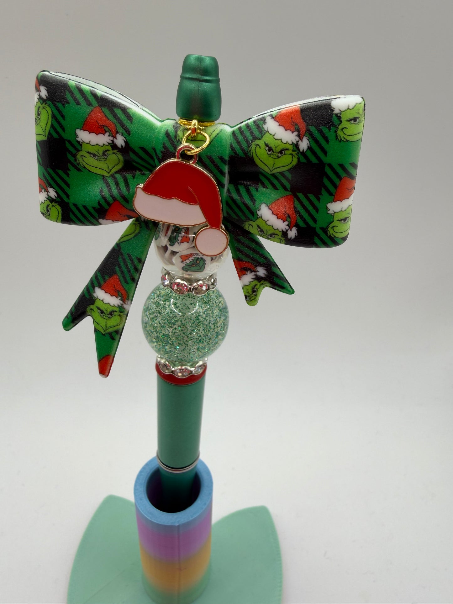 Christmas Bow Beaded Pen