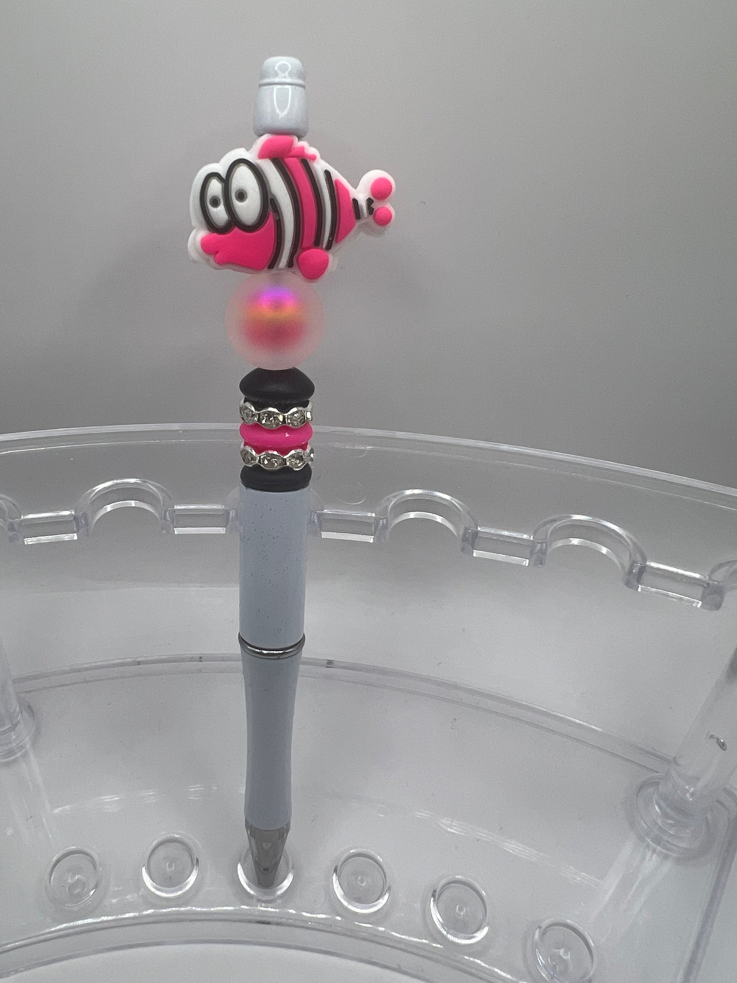 Neon Fish Beaded Pen