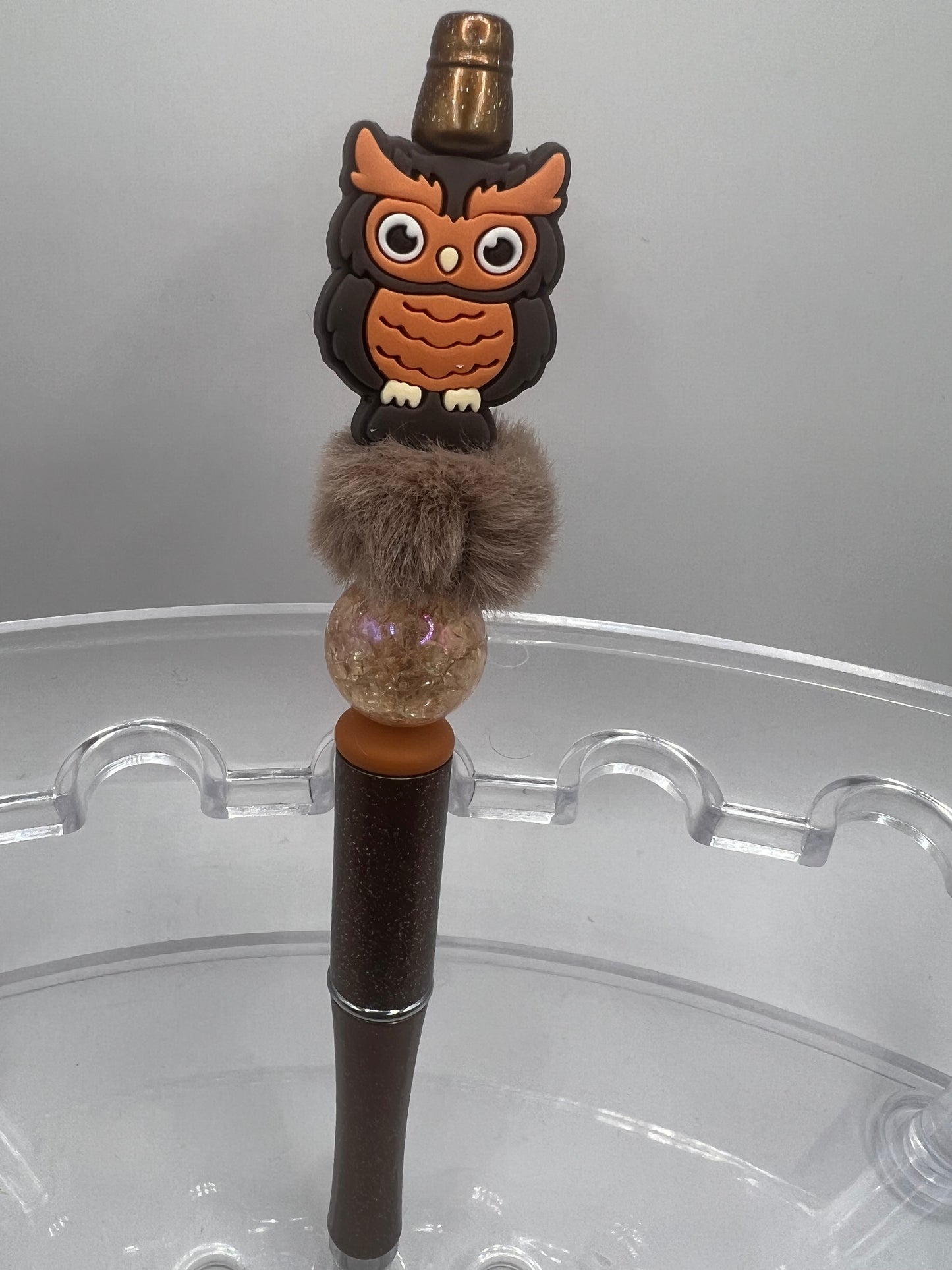 Owl beaded pen