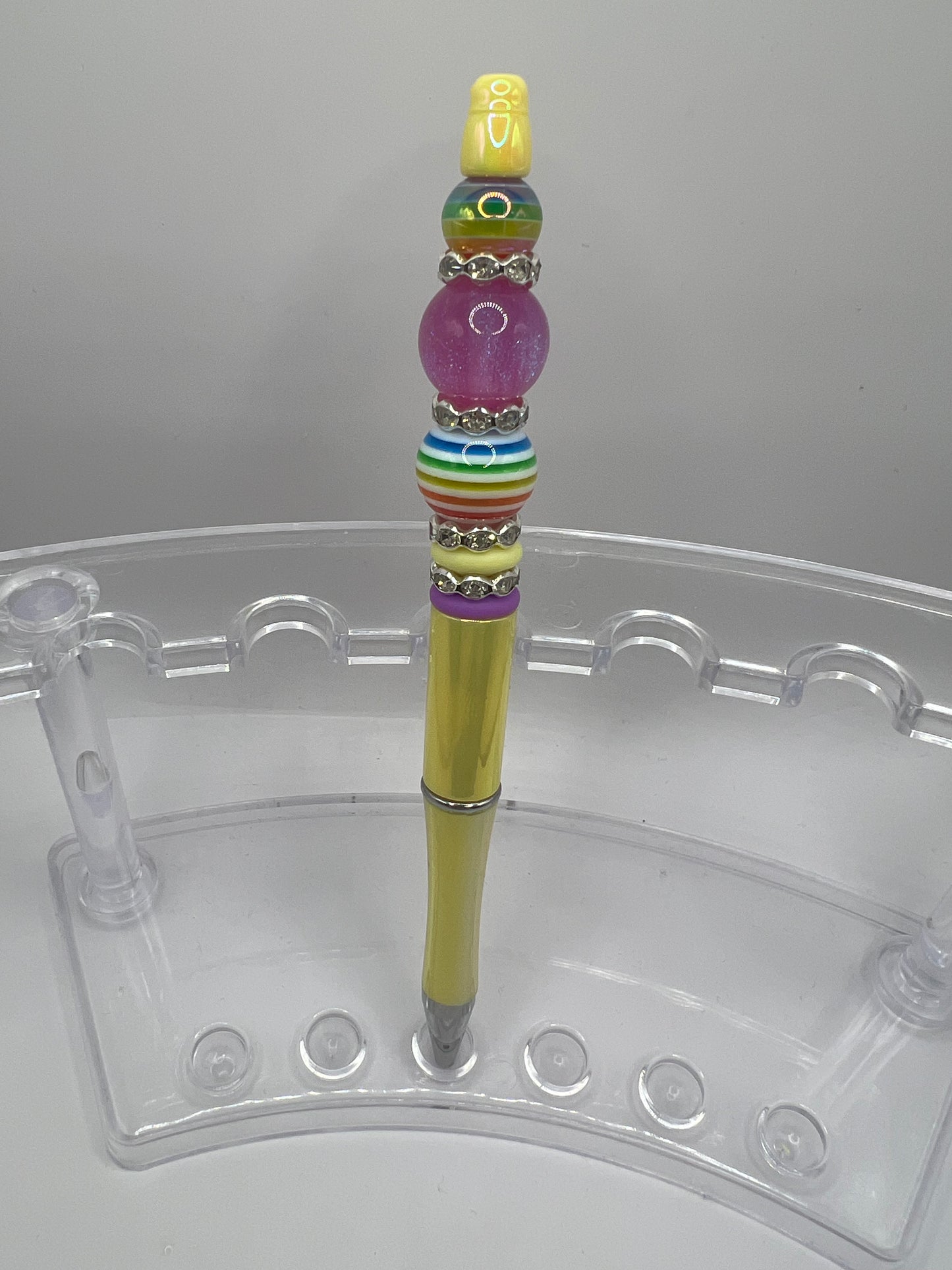 Rainbow Beaded Pen