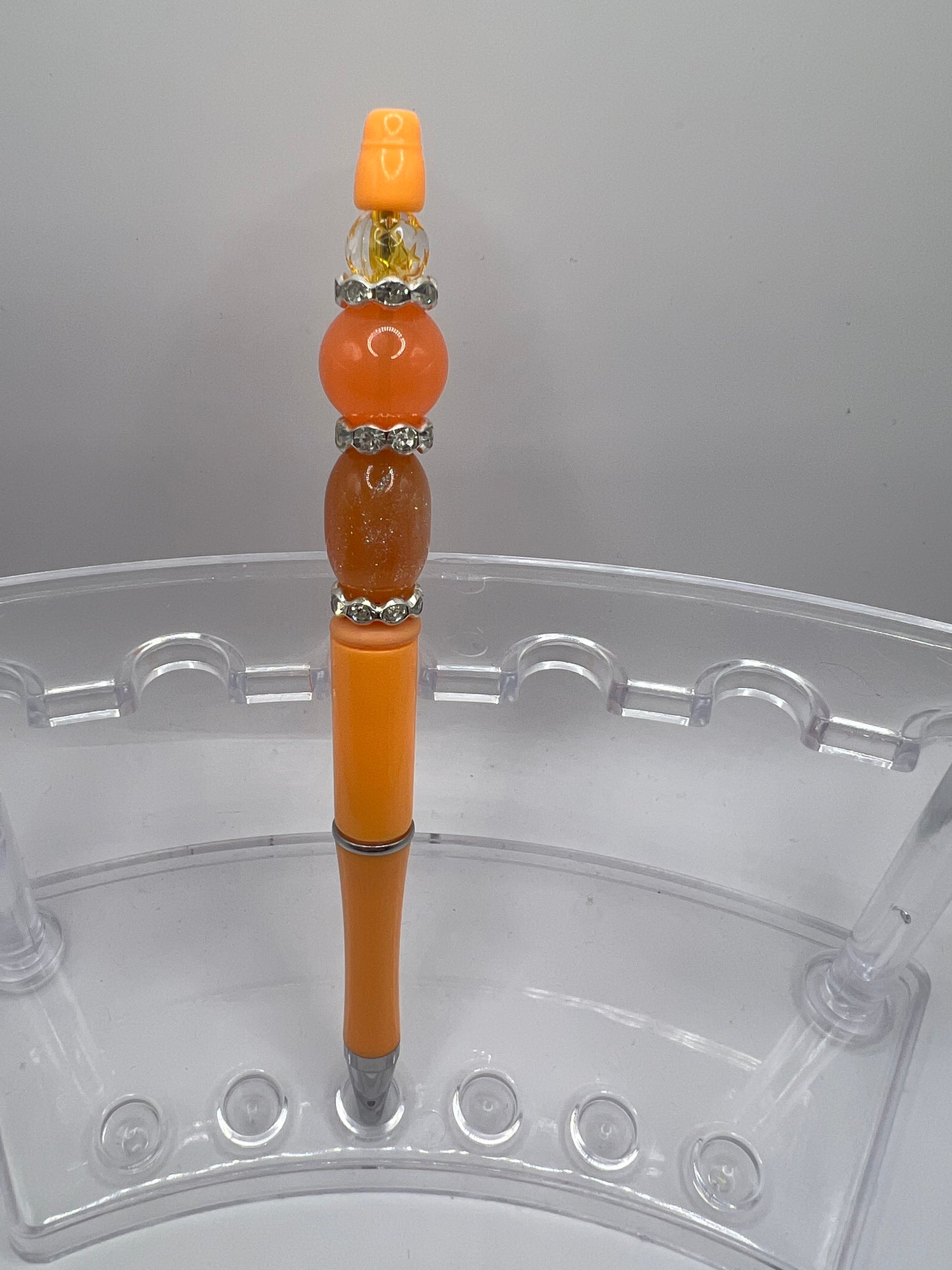 Orange Beaded Pen
