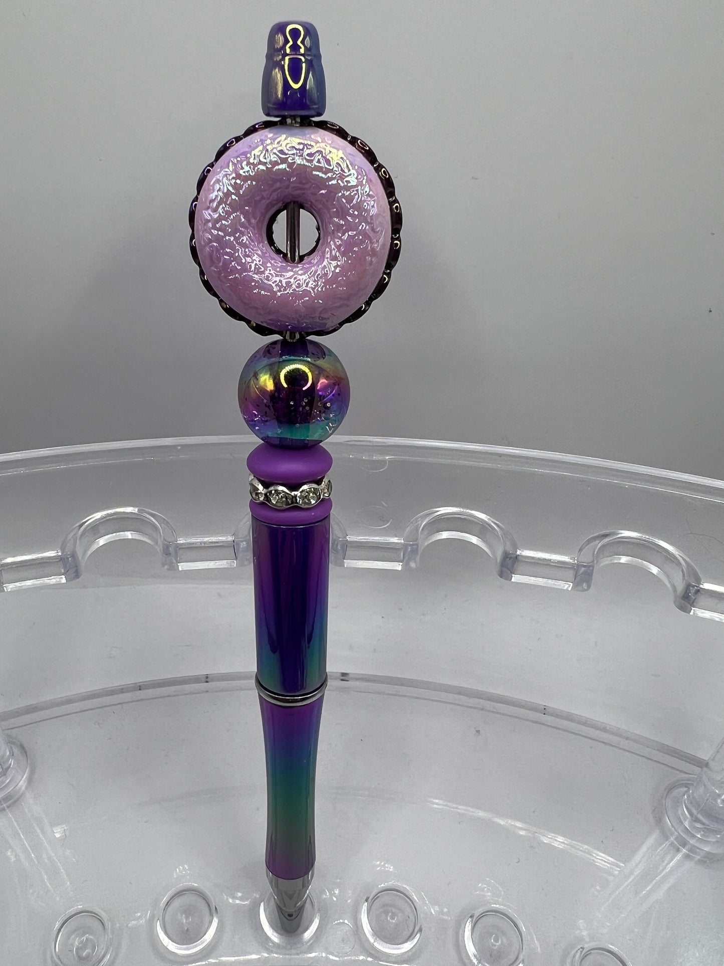 Donut Purple Beaded Pen