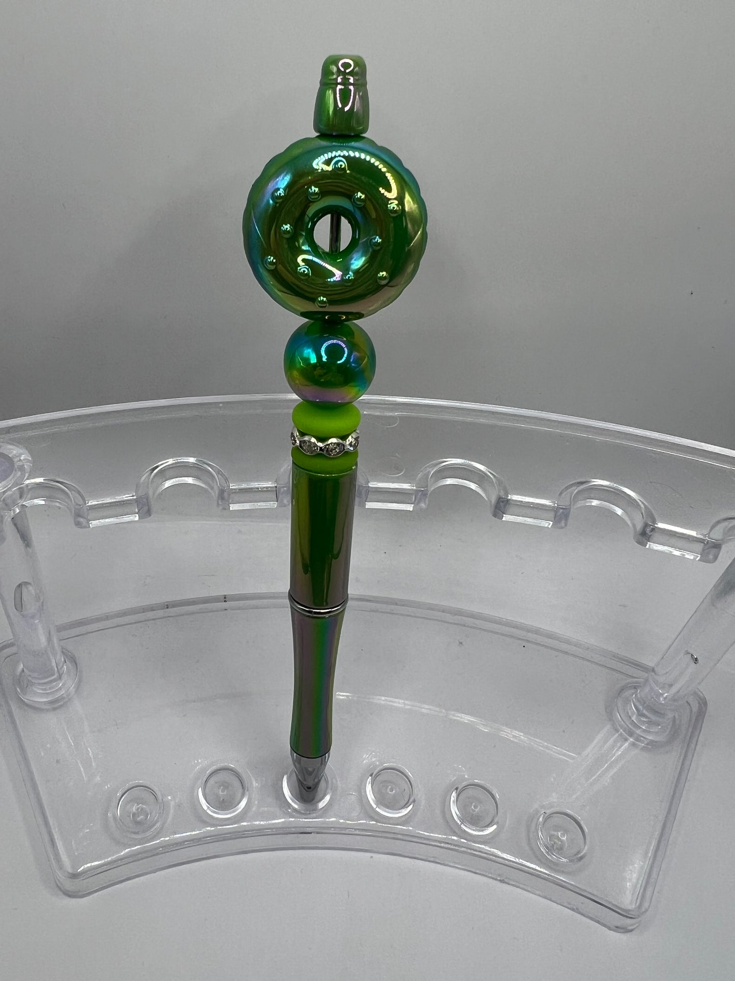 Donut -Green beaded pen