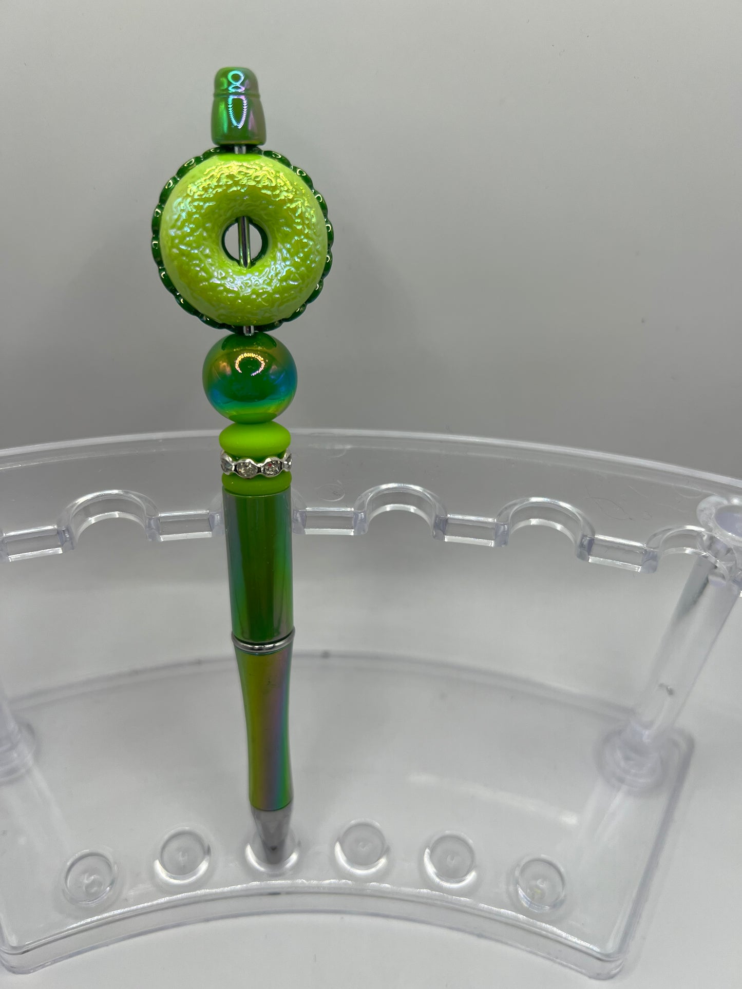 Donut -Green beaded pen