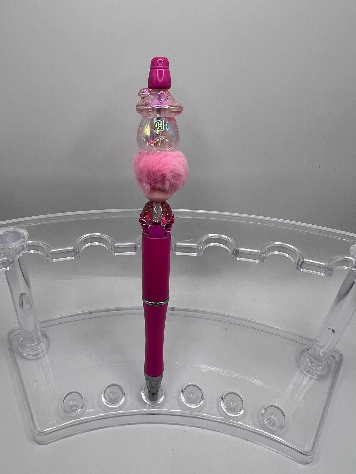 Mushroom Pink Beaded Pen