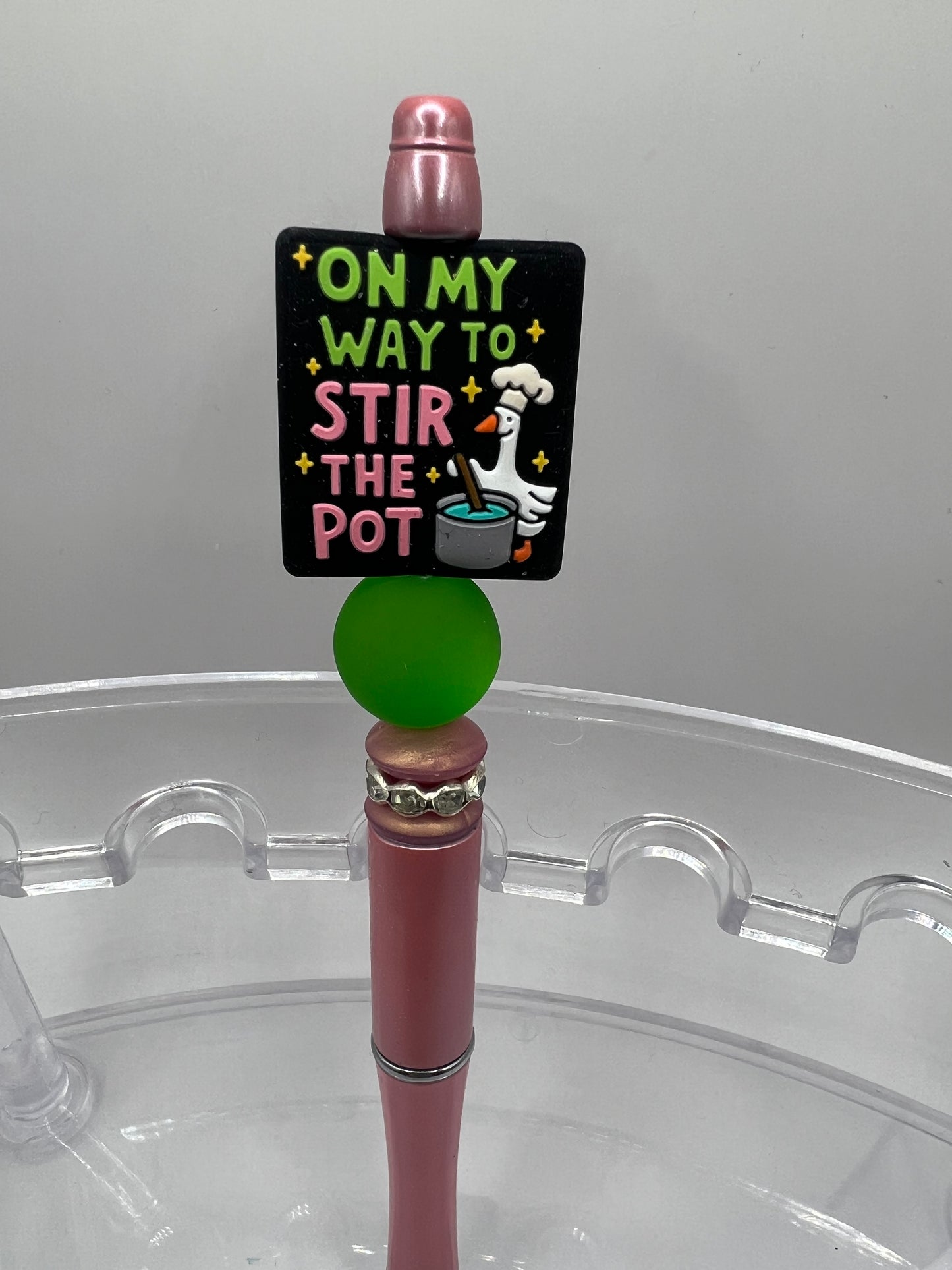 On my way to stir the pot beaded pen